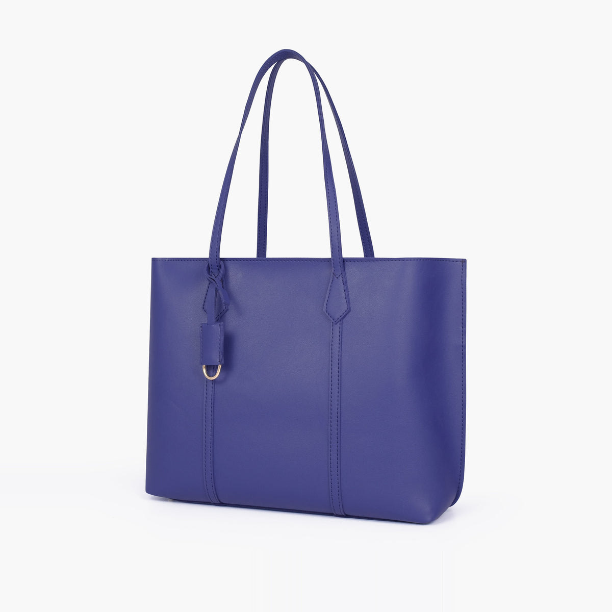 Dark blue luxe everyday tote