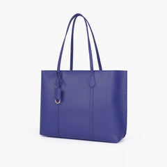 Dark blue luxe everyday tote