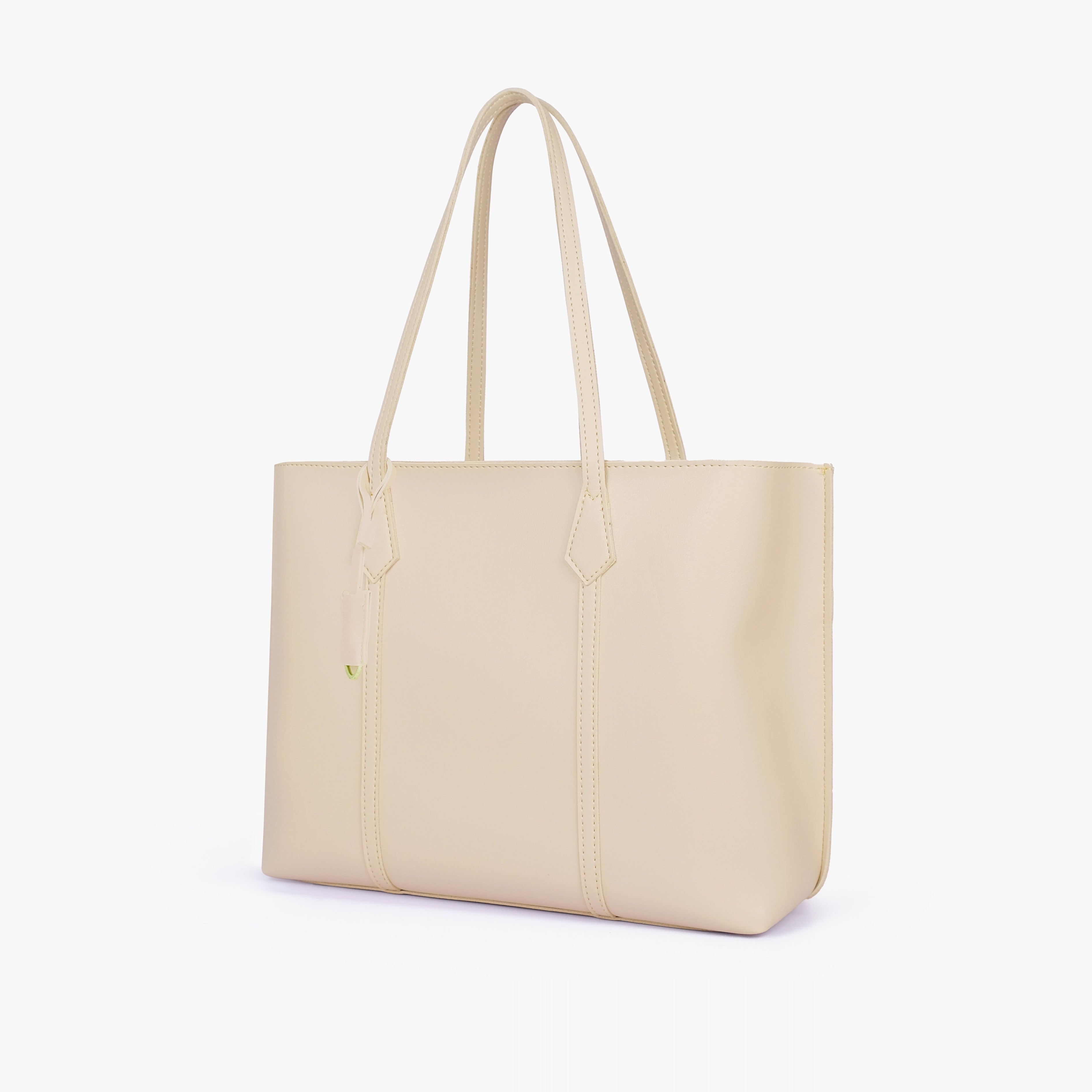 Off-white luxe everyday tote