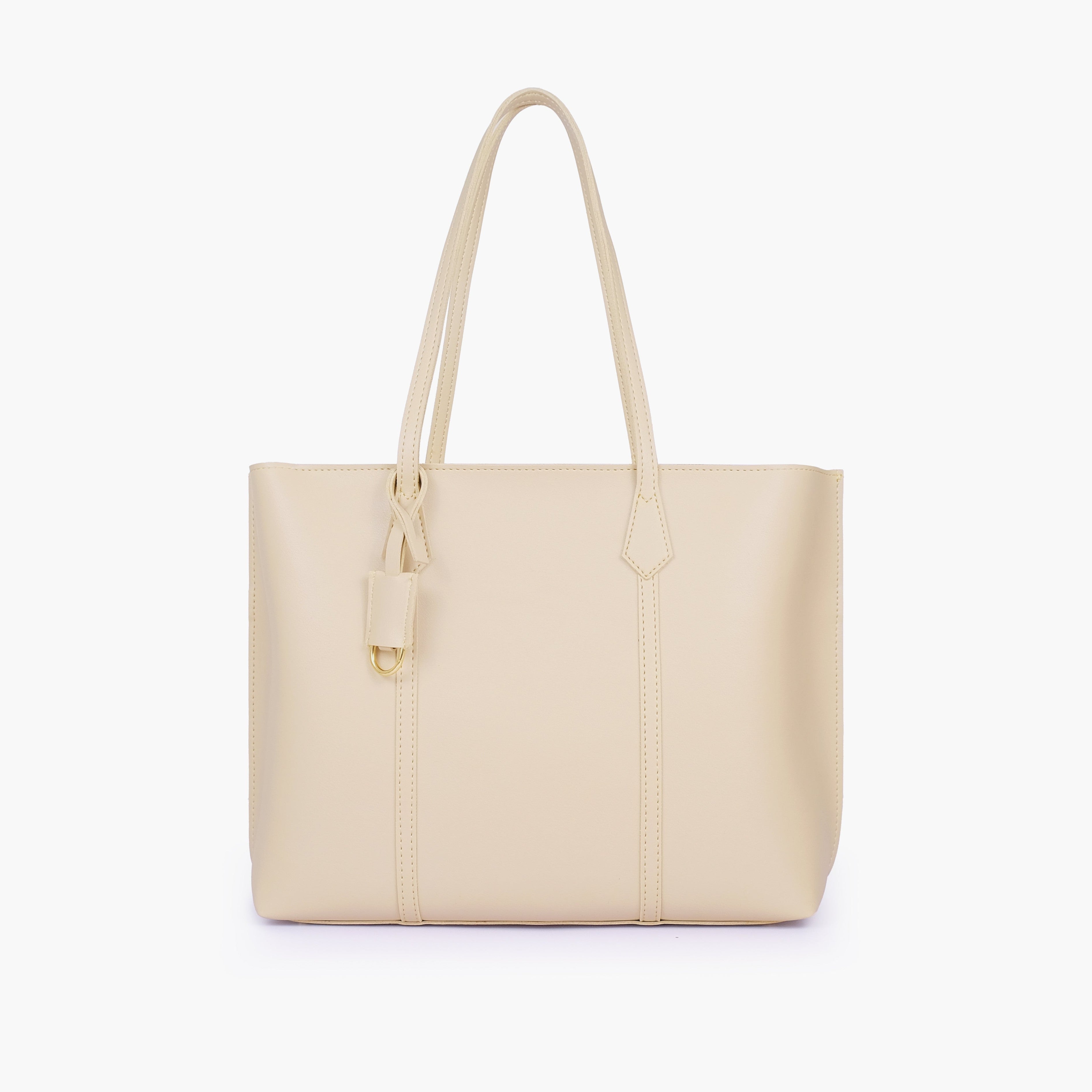 Off-white luxe everyday tote