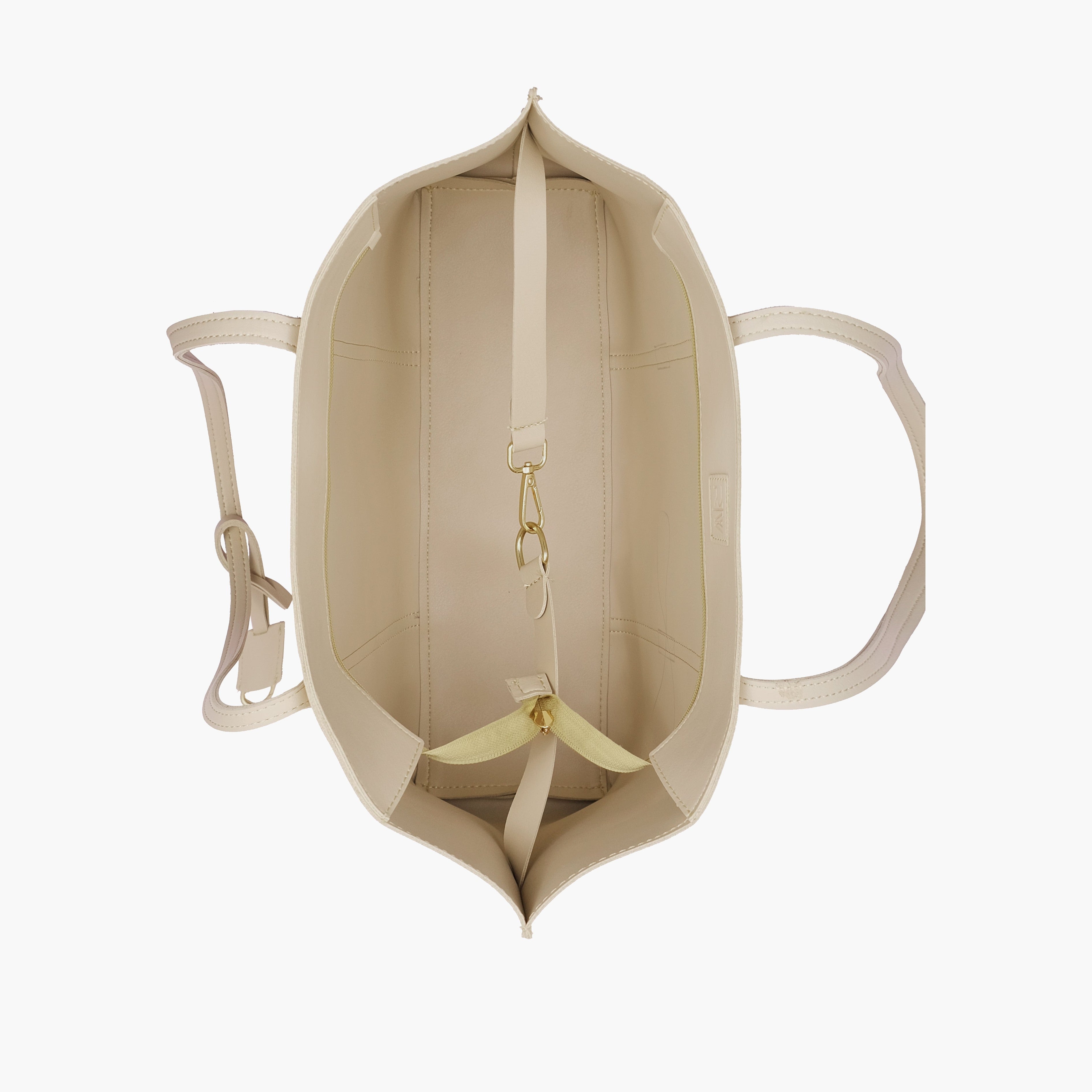 Off-white luxe everyday tote