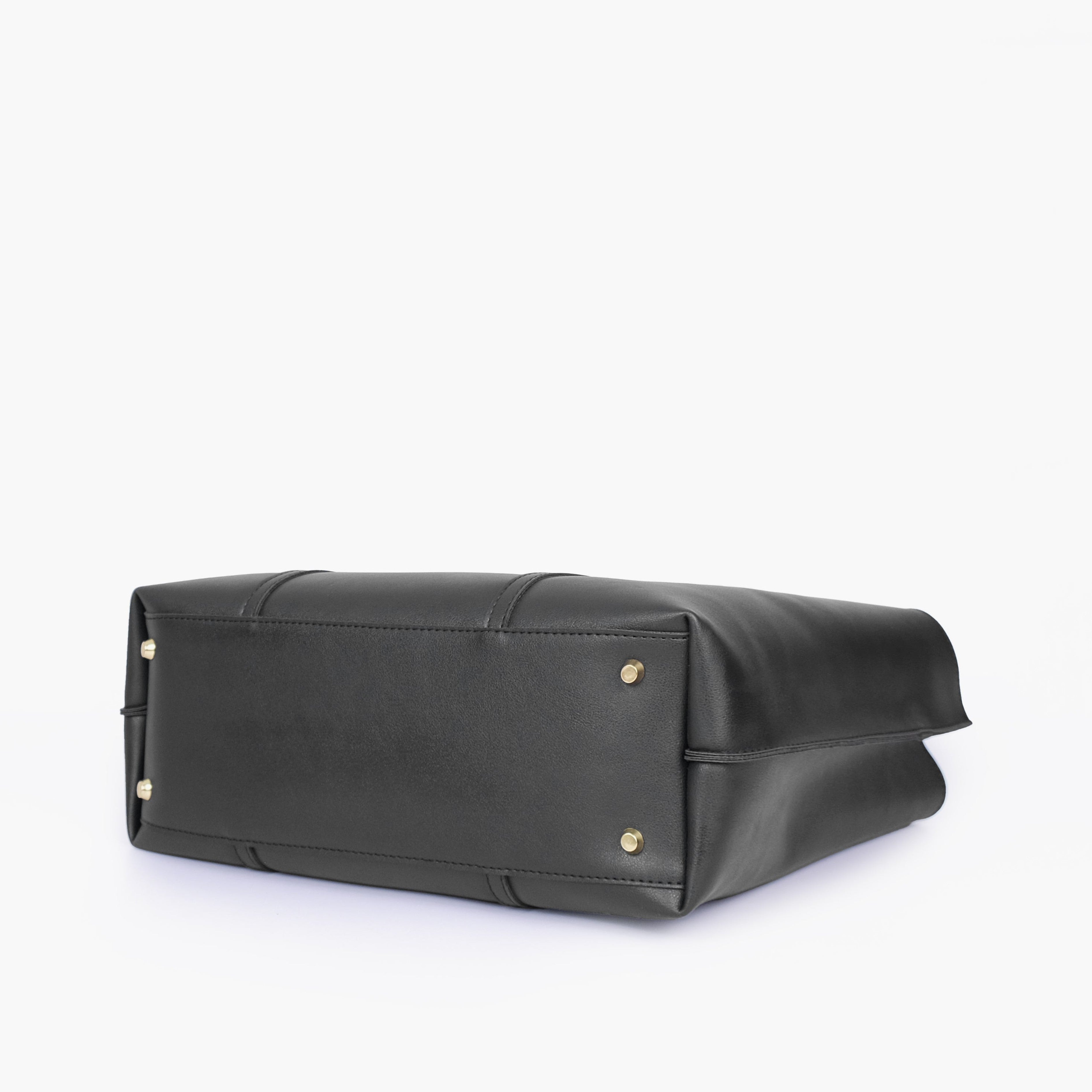 Black luxe everyday tote