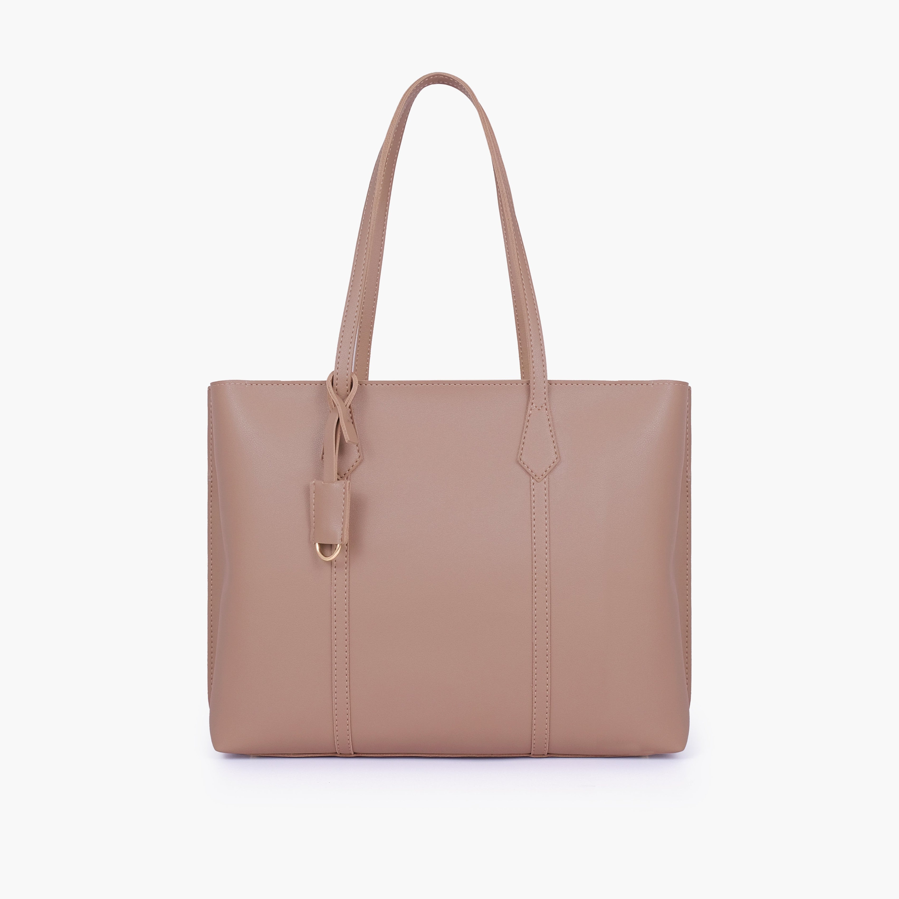 Brown luxe everyday tote