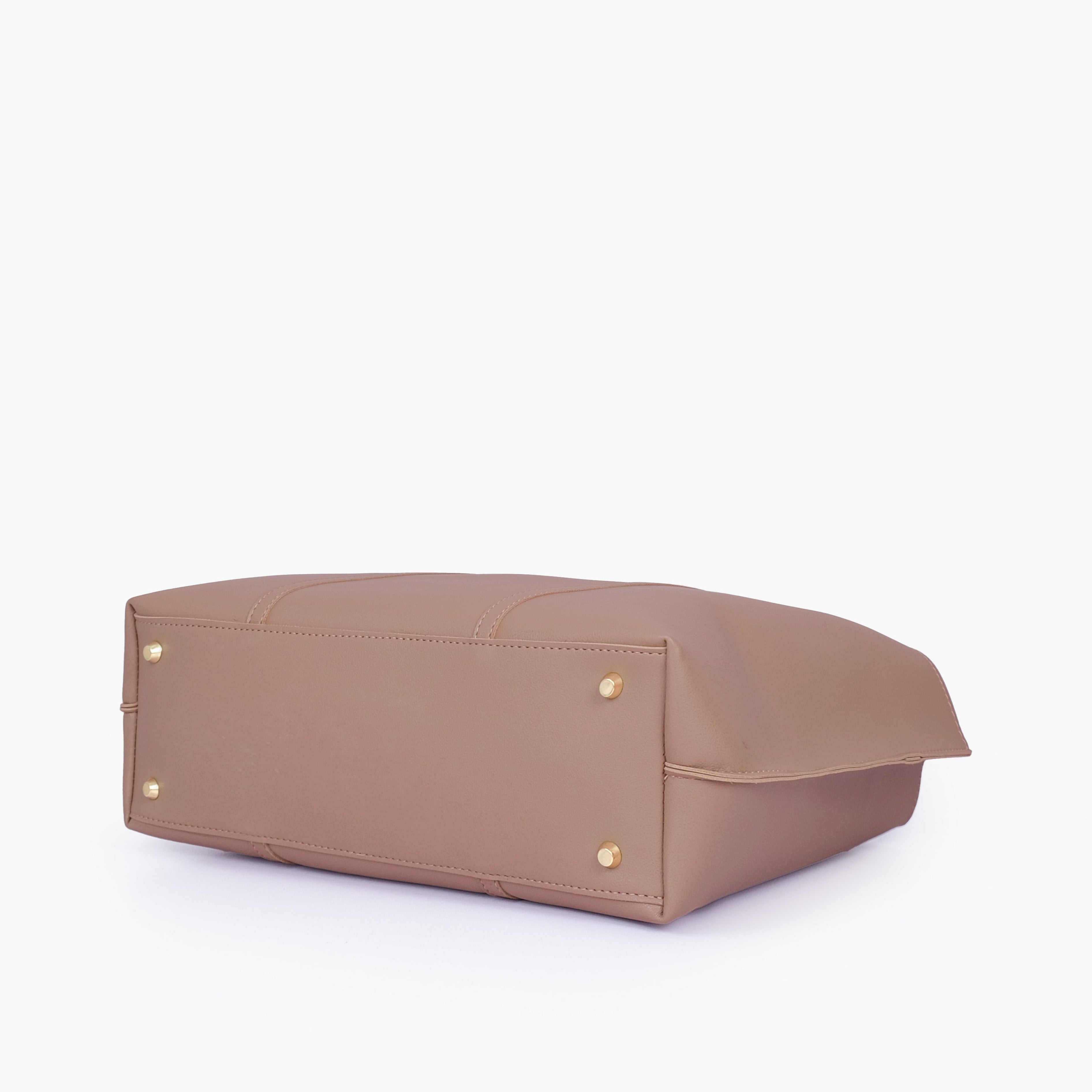Brown luxe everyday tote