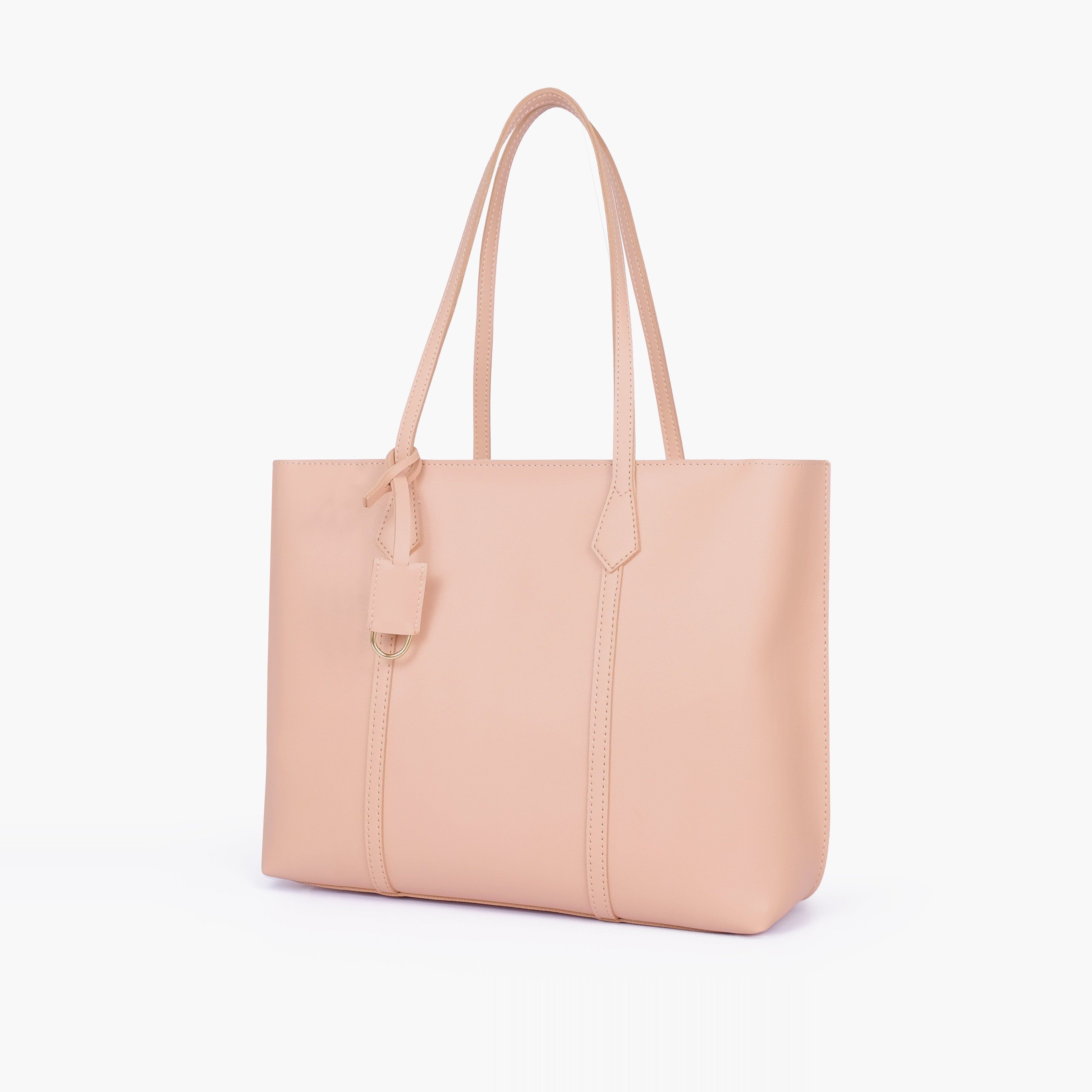 Peach luxe everyday tote