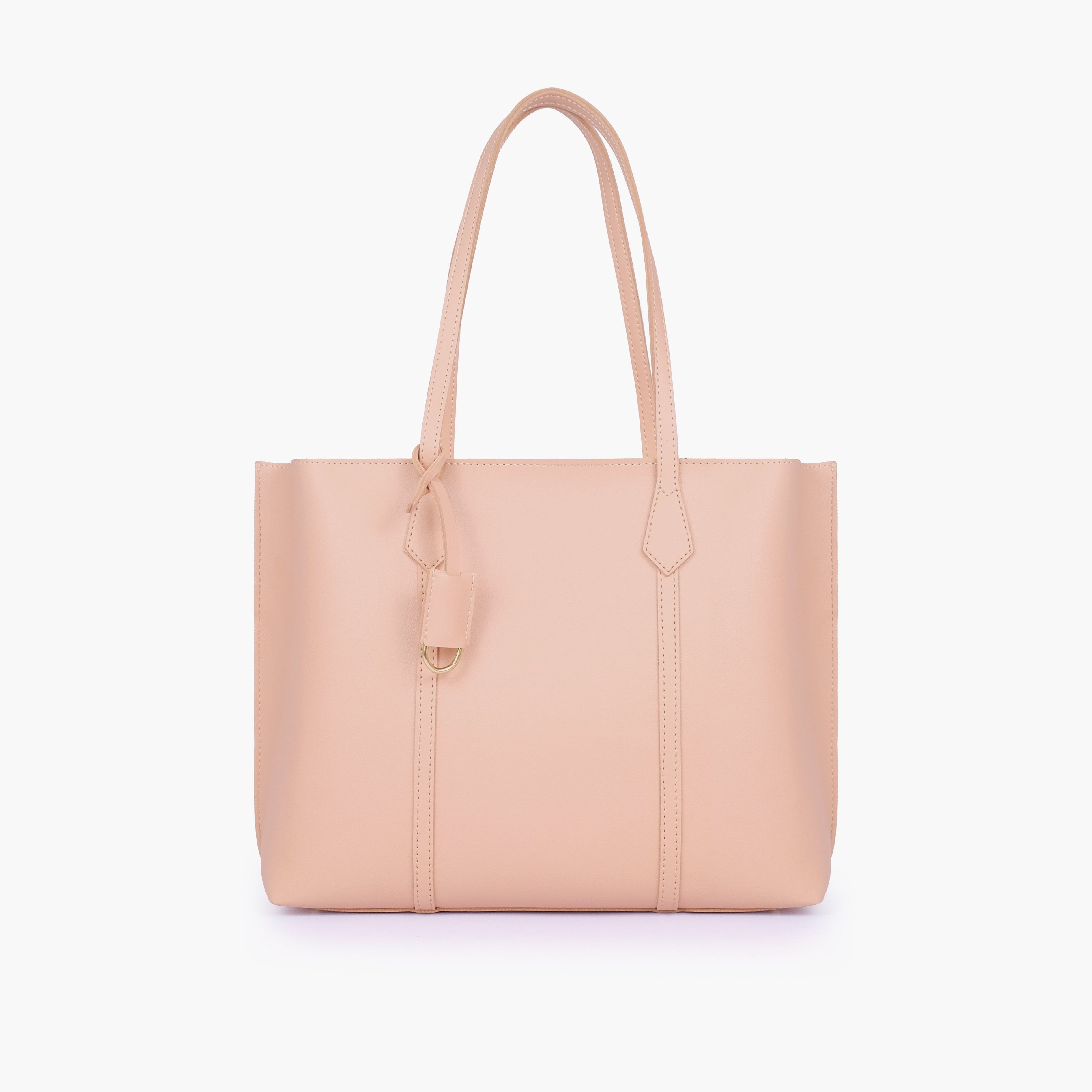 Peach luxe everyday tote