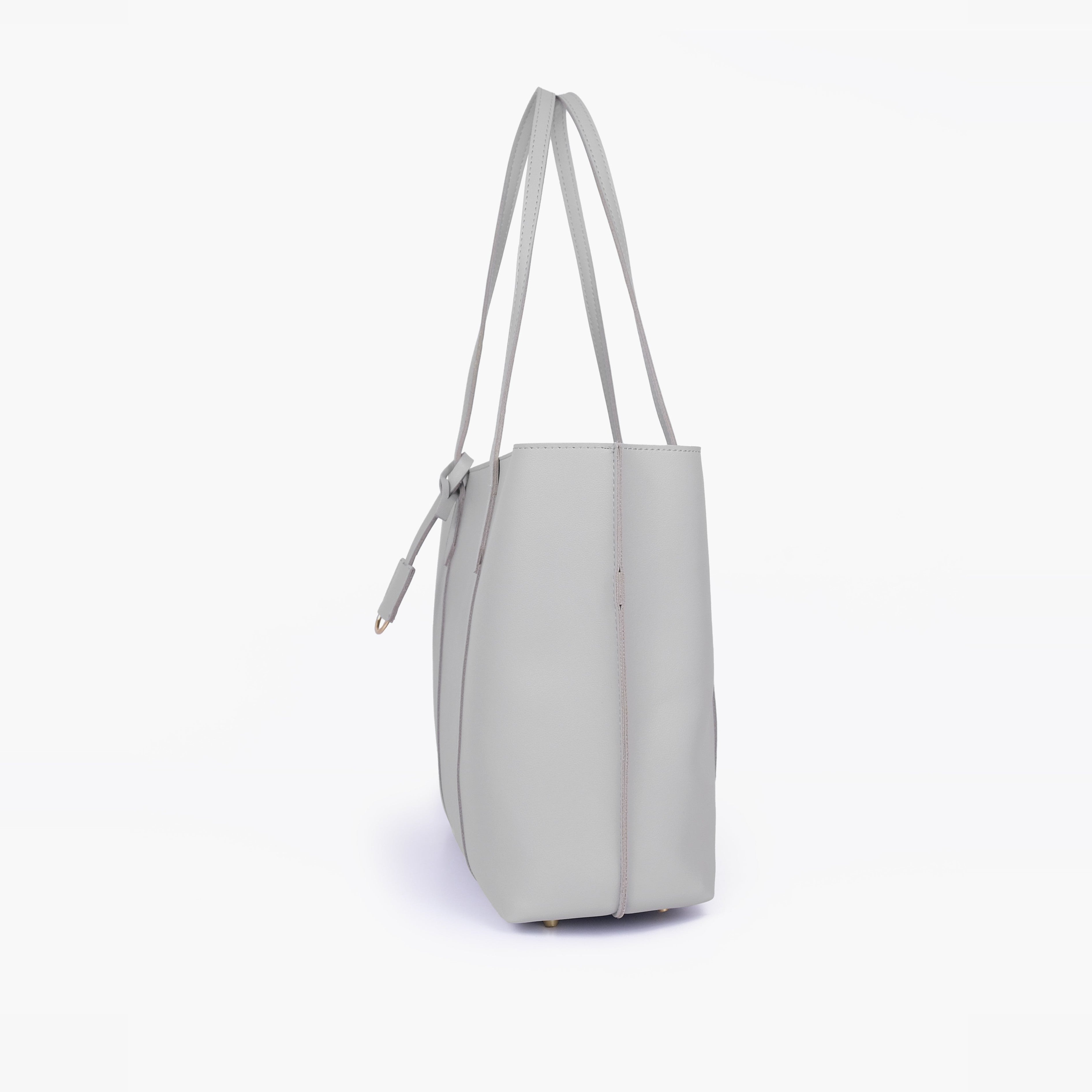 Grey luxe everyday tote