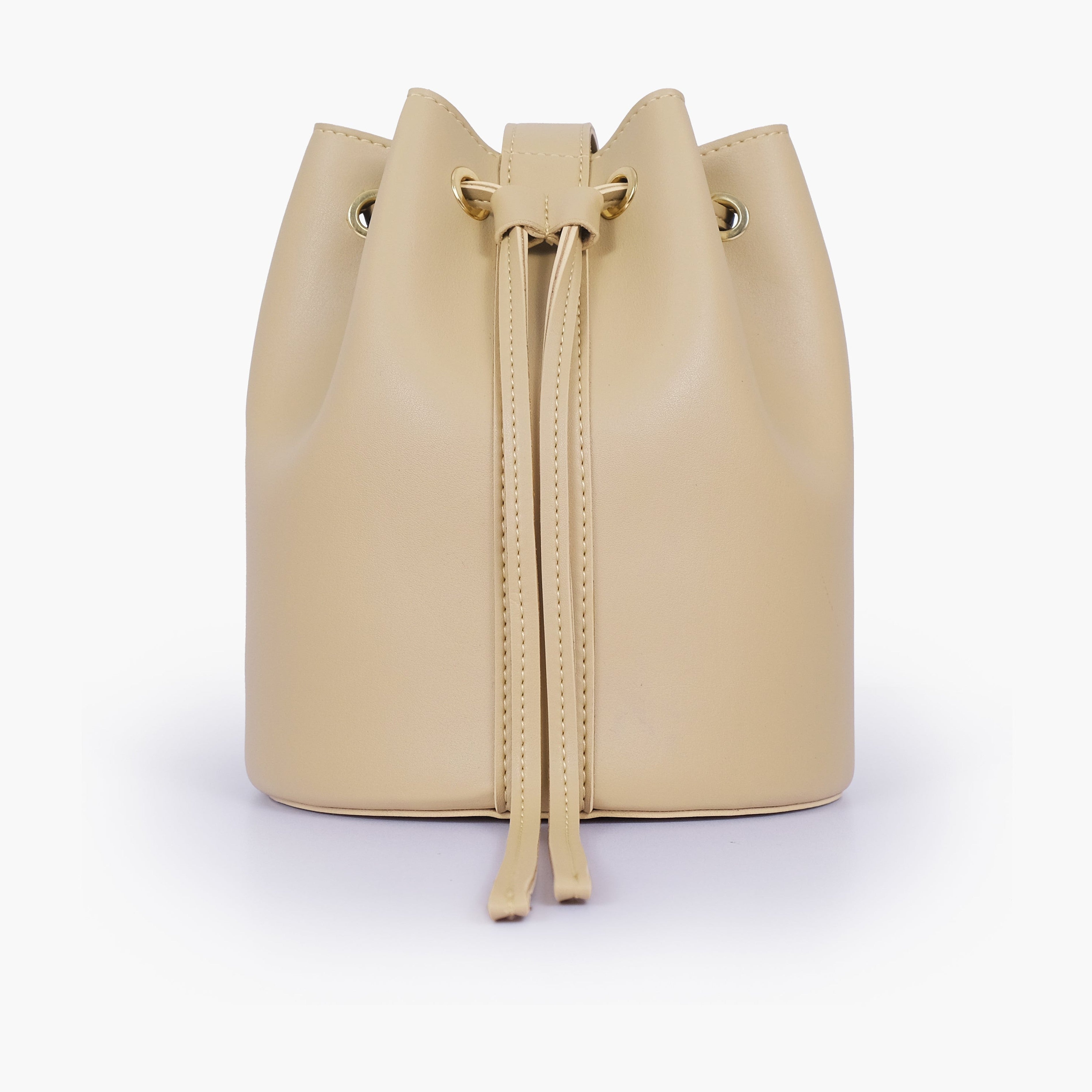 Off-white loop handle bucket bag
