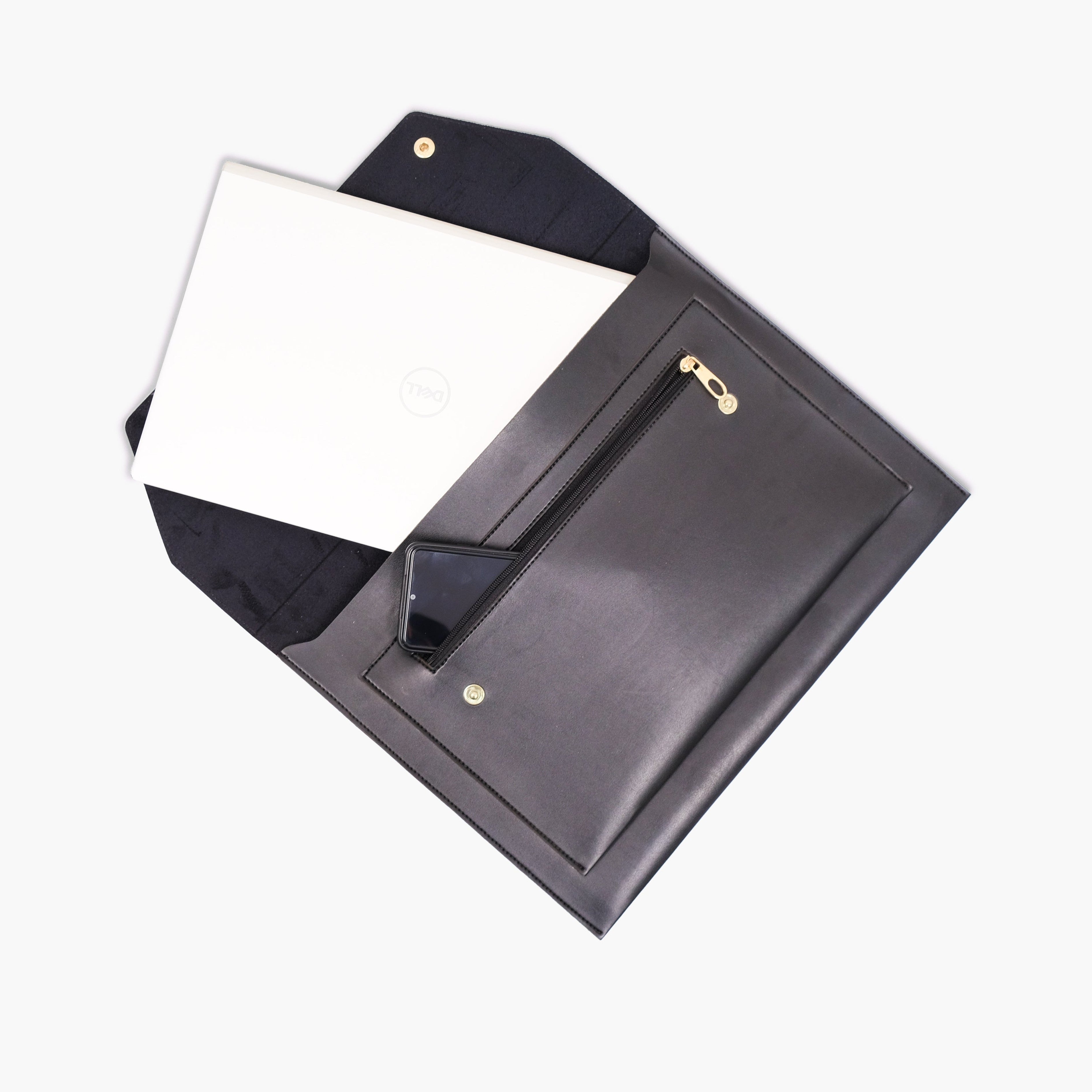 Black laptop sleeve 17"
