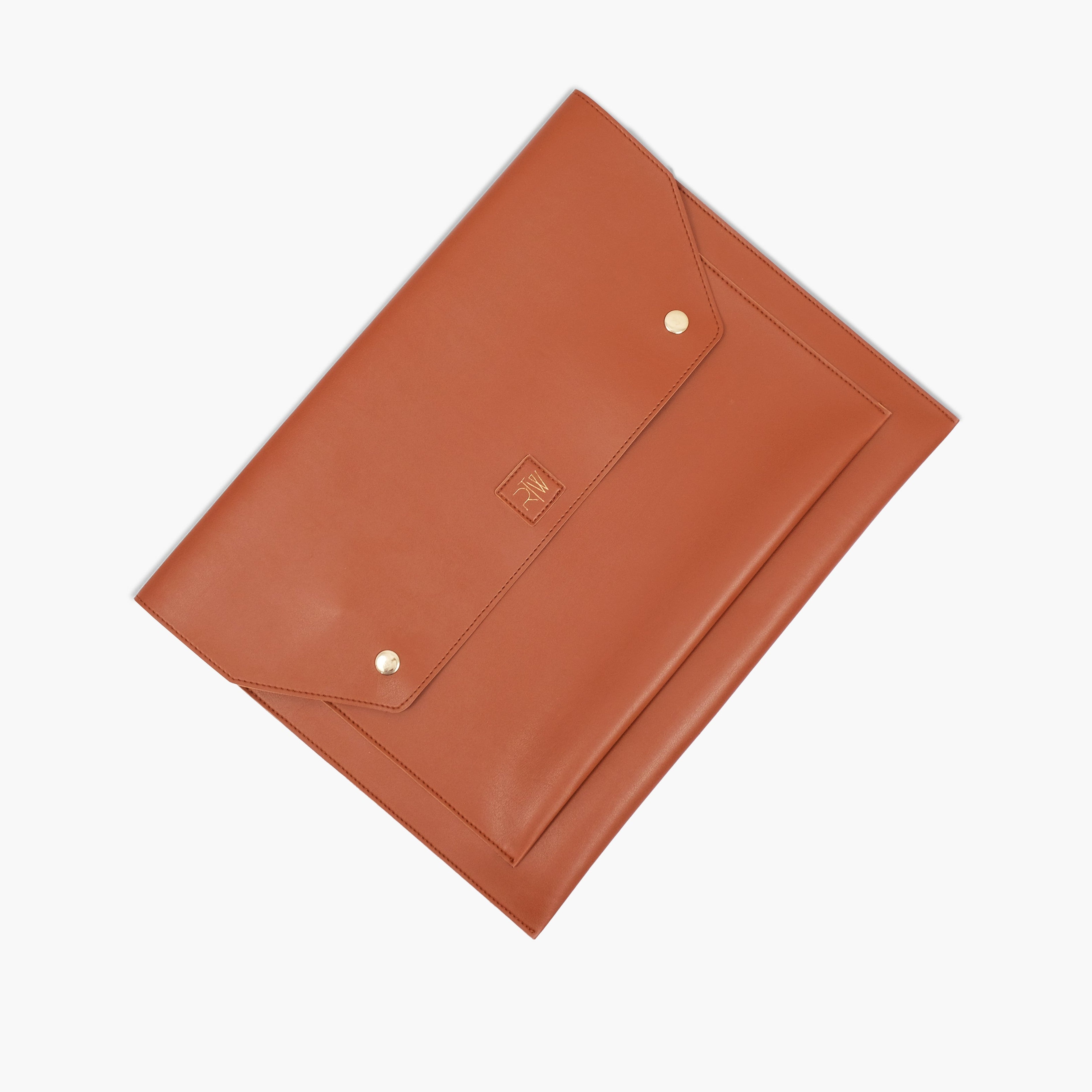 Brown laptop sleeve 17"