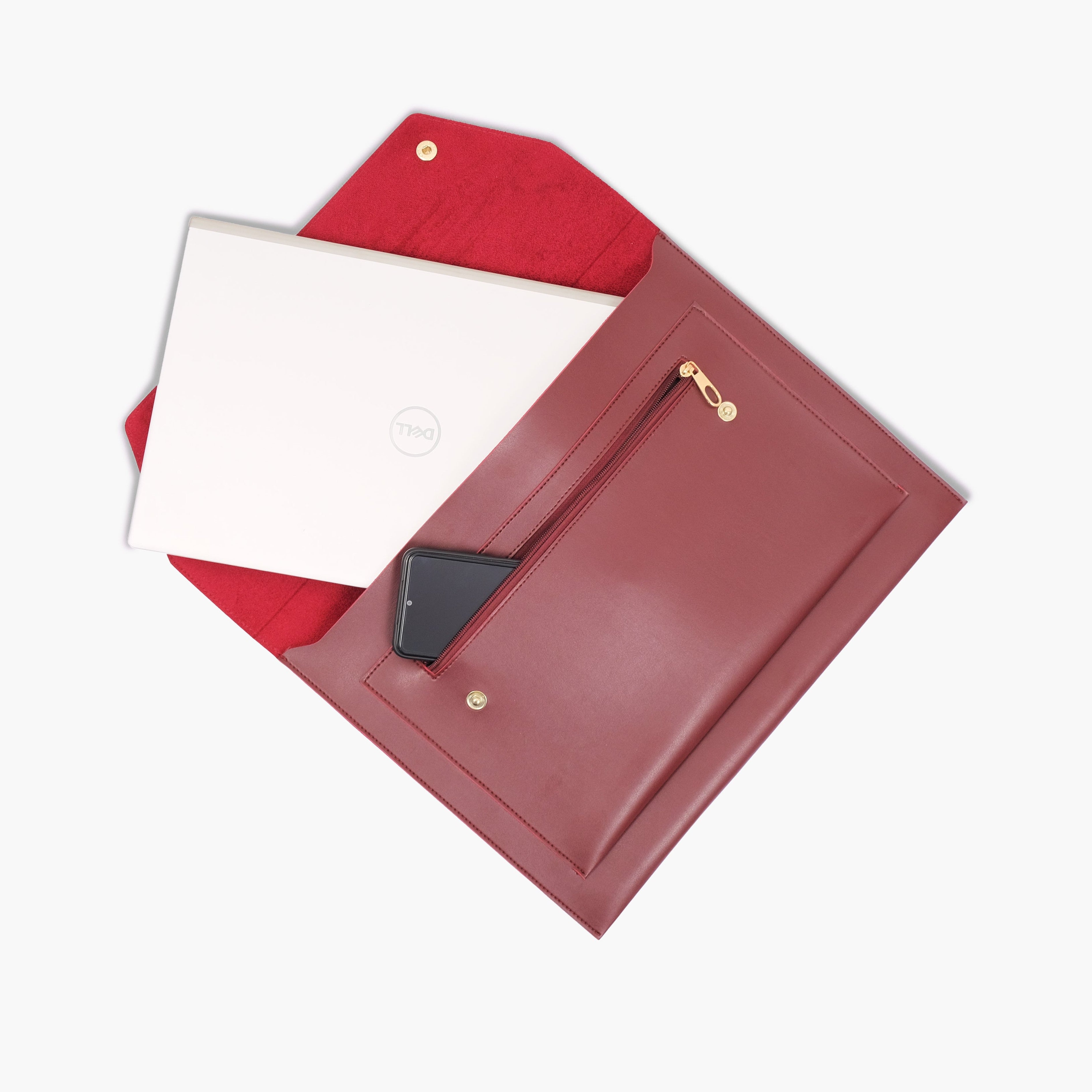 Burgundy laptop sleeve 17"