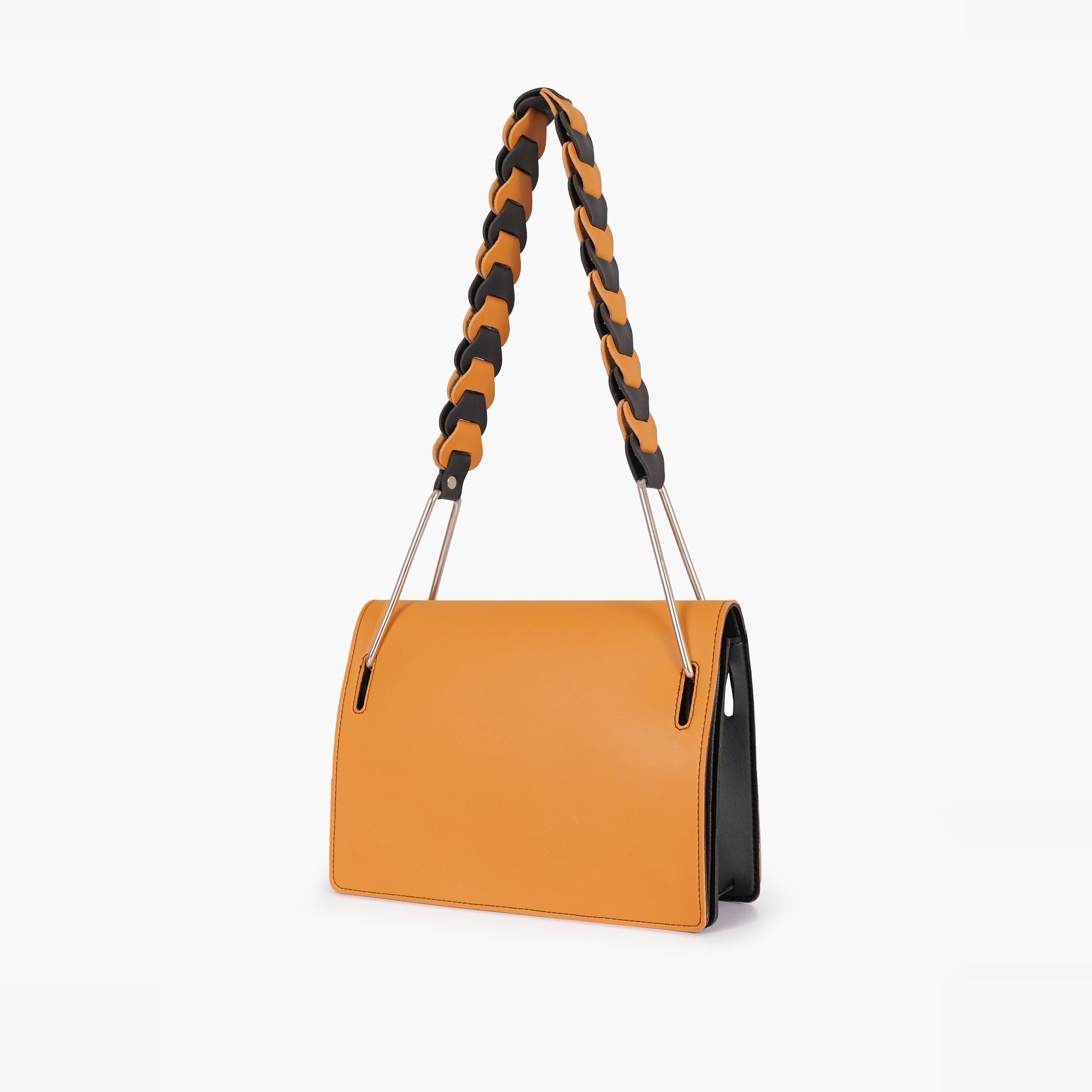Mustard loop strap shoulder bag