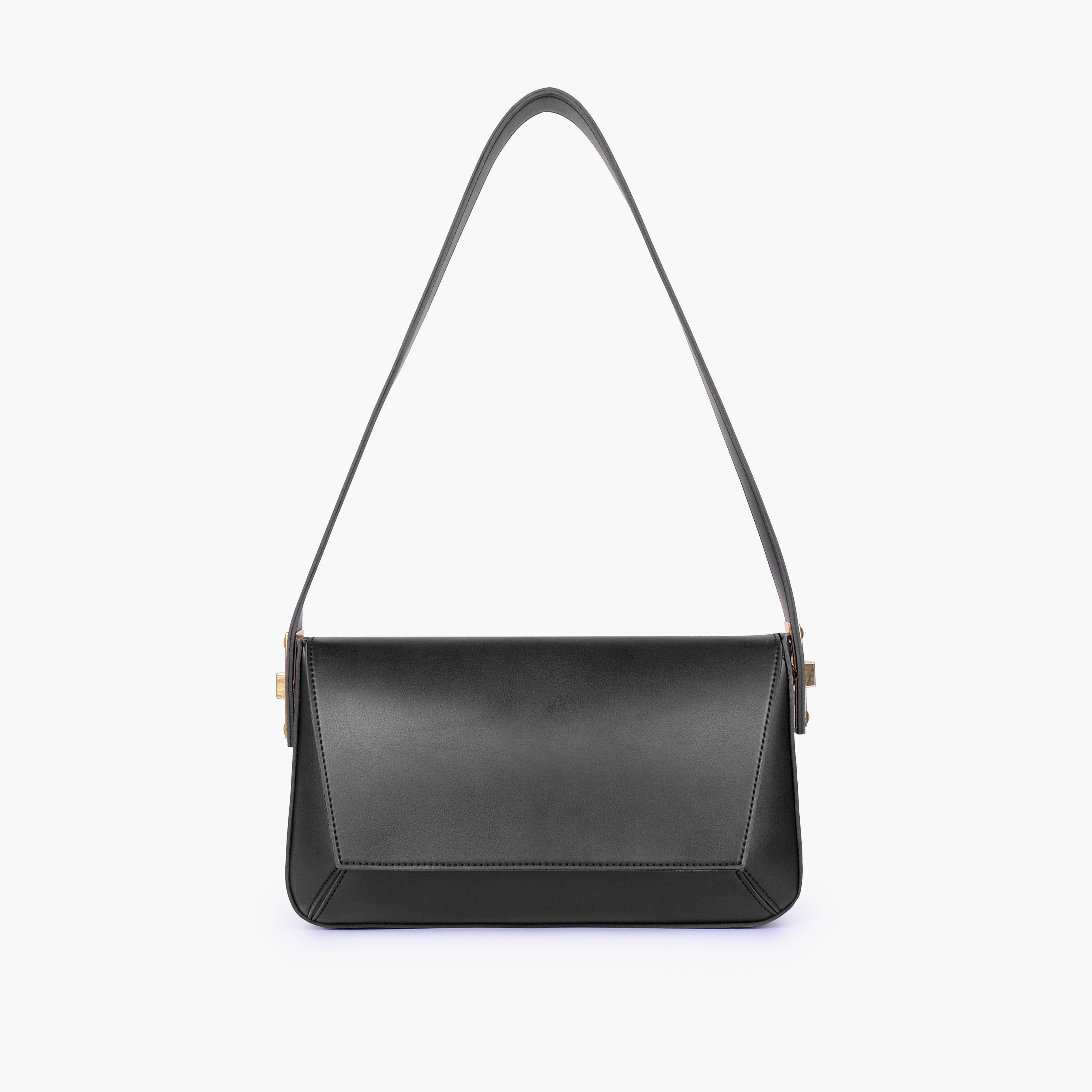 Black mini flap bag
