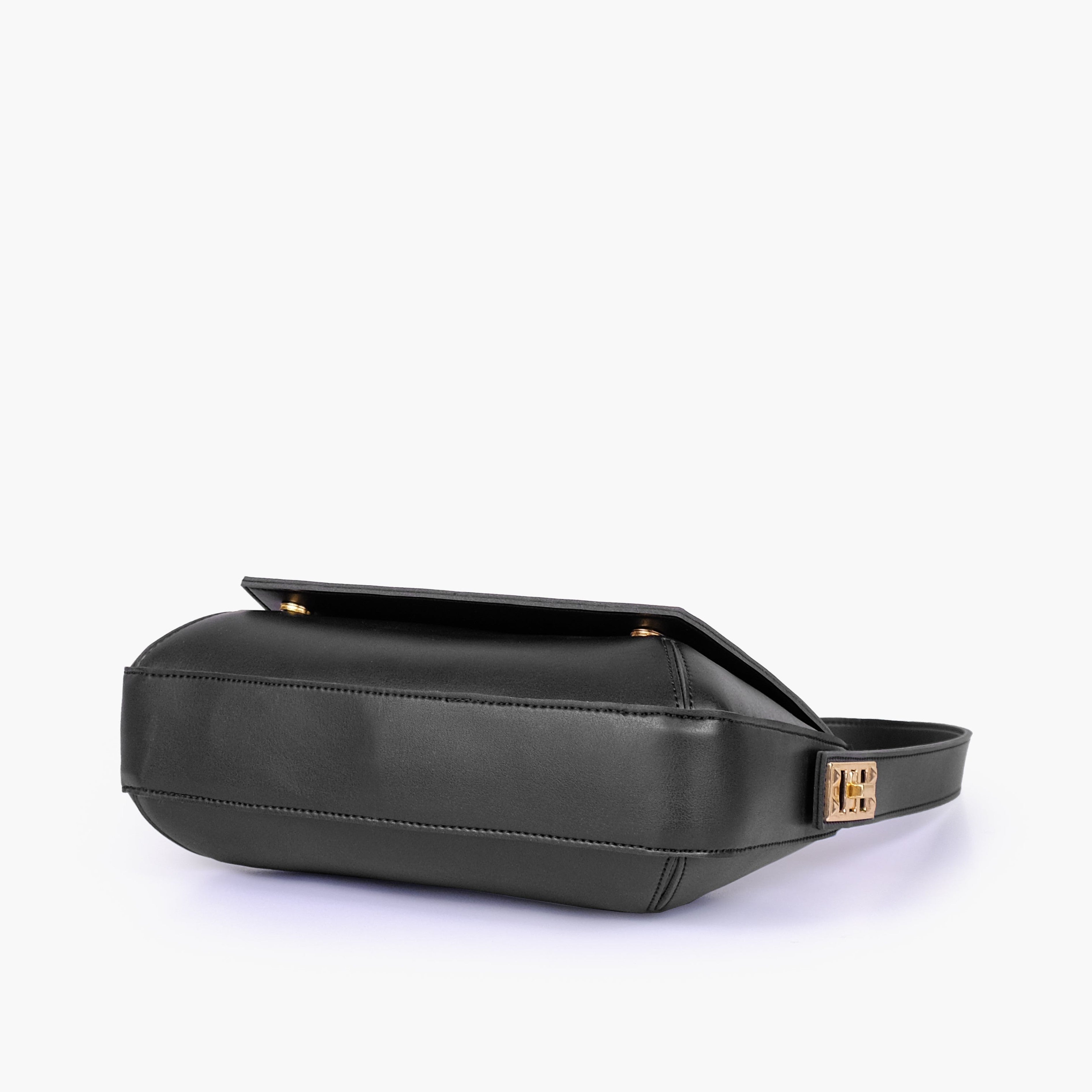Black mini flap bag