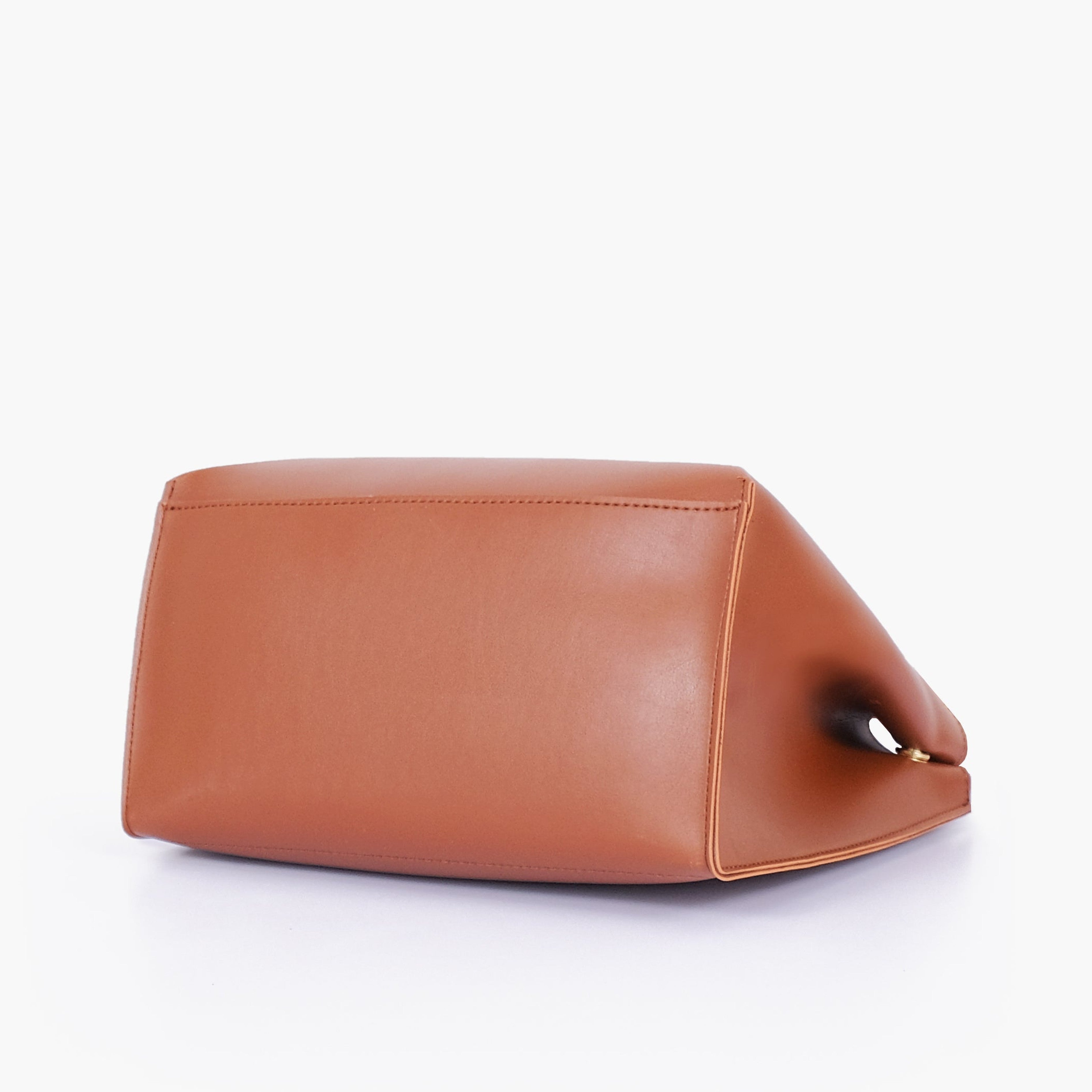 Brown mini tote bag