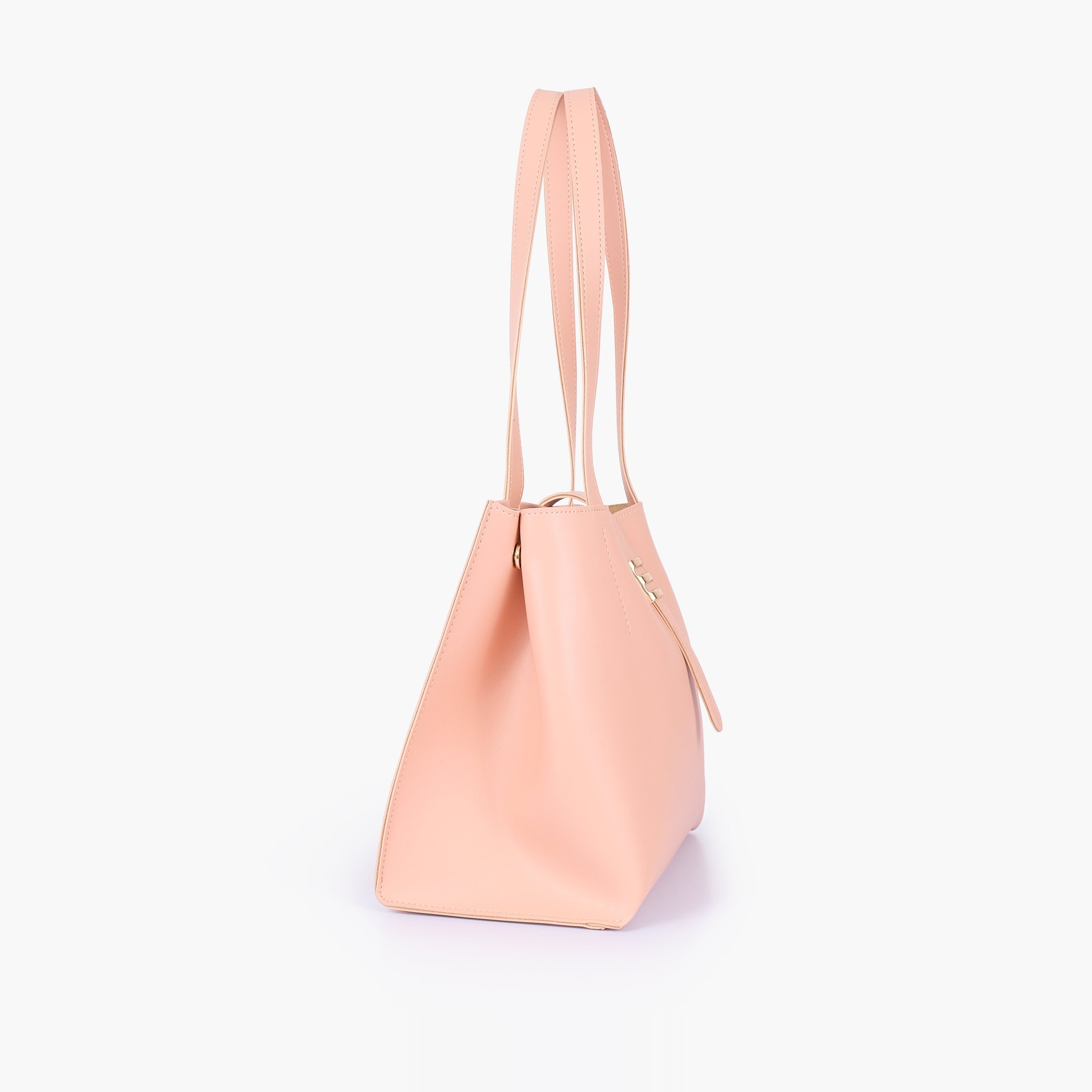 Peach mini tote bag