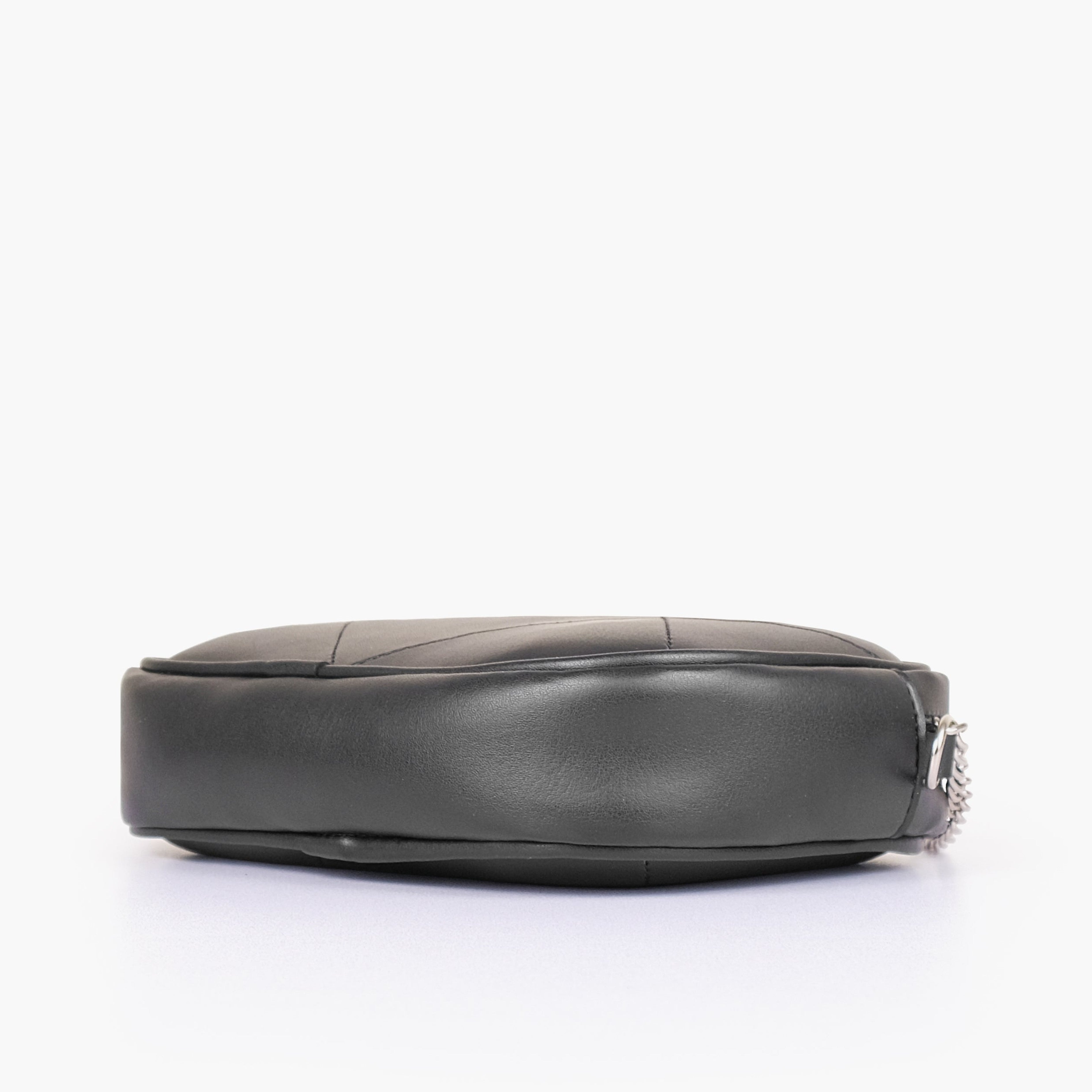 Black mini quilted crossbody bag