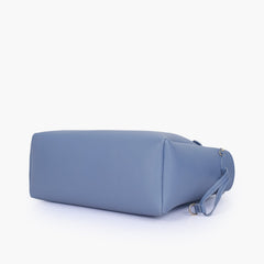 Sky blue minimalist tote