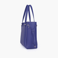 Dark blue minimalist tote