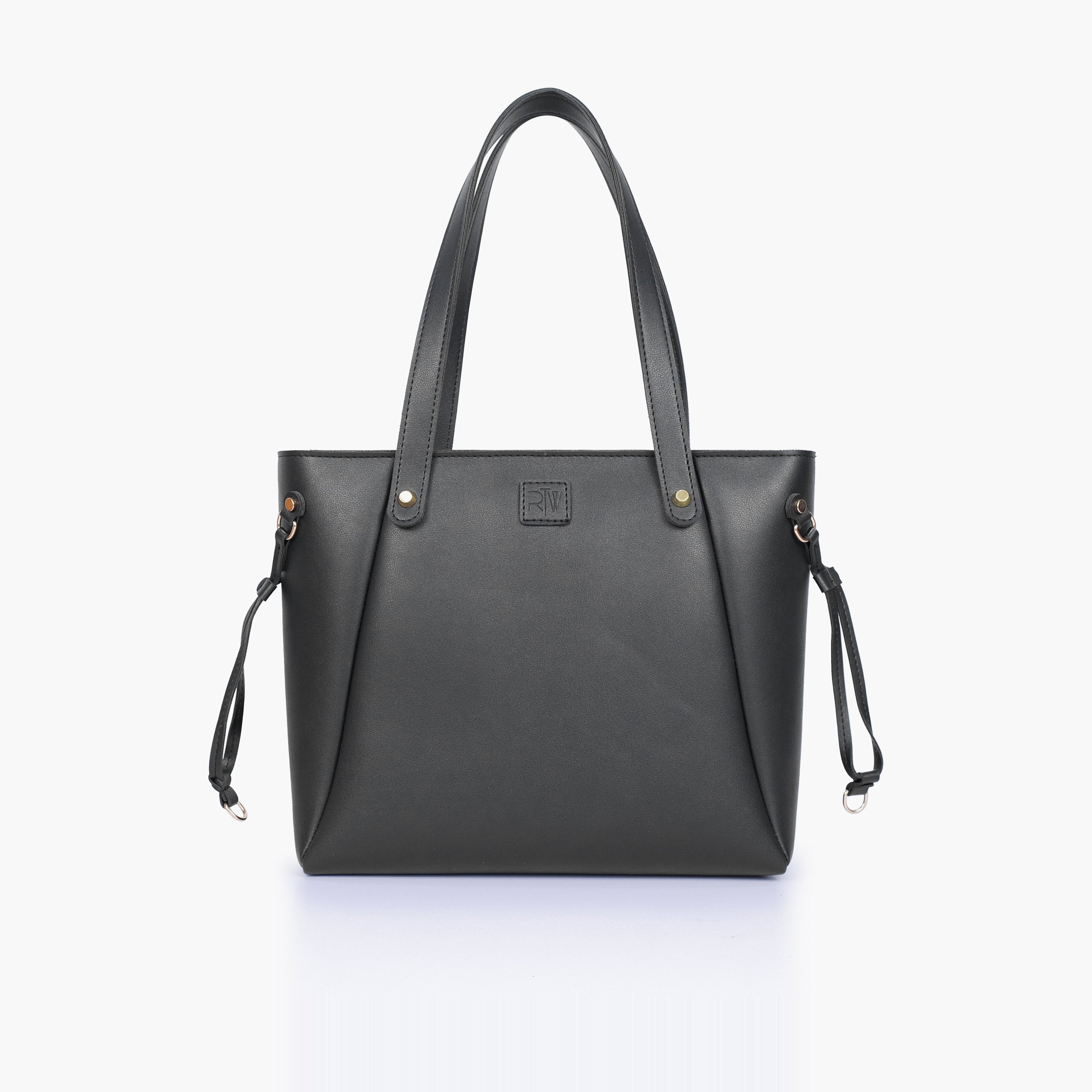 Black minimalist tote