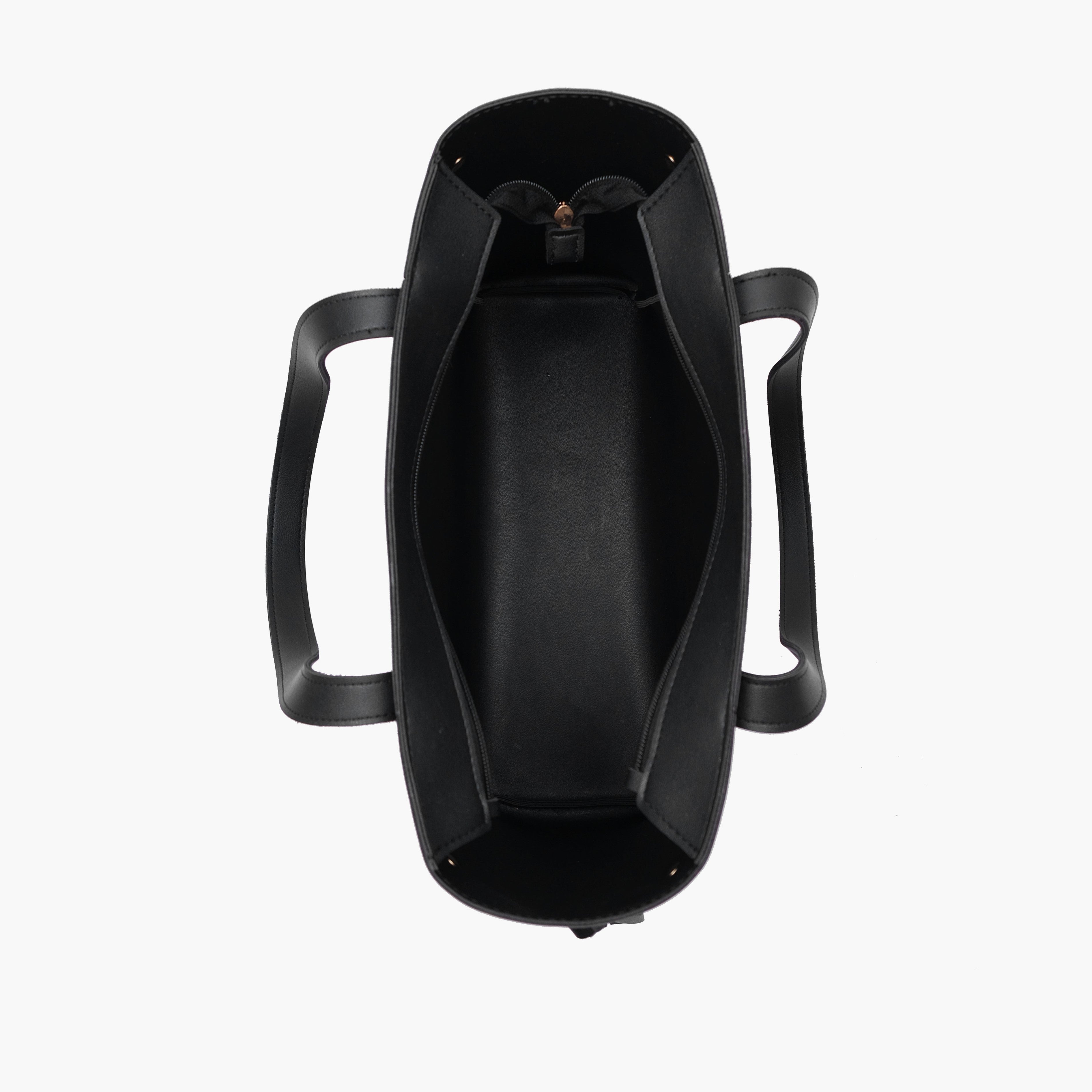 Black minimalist tote