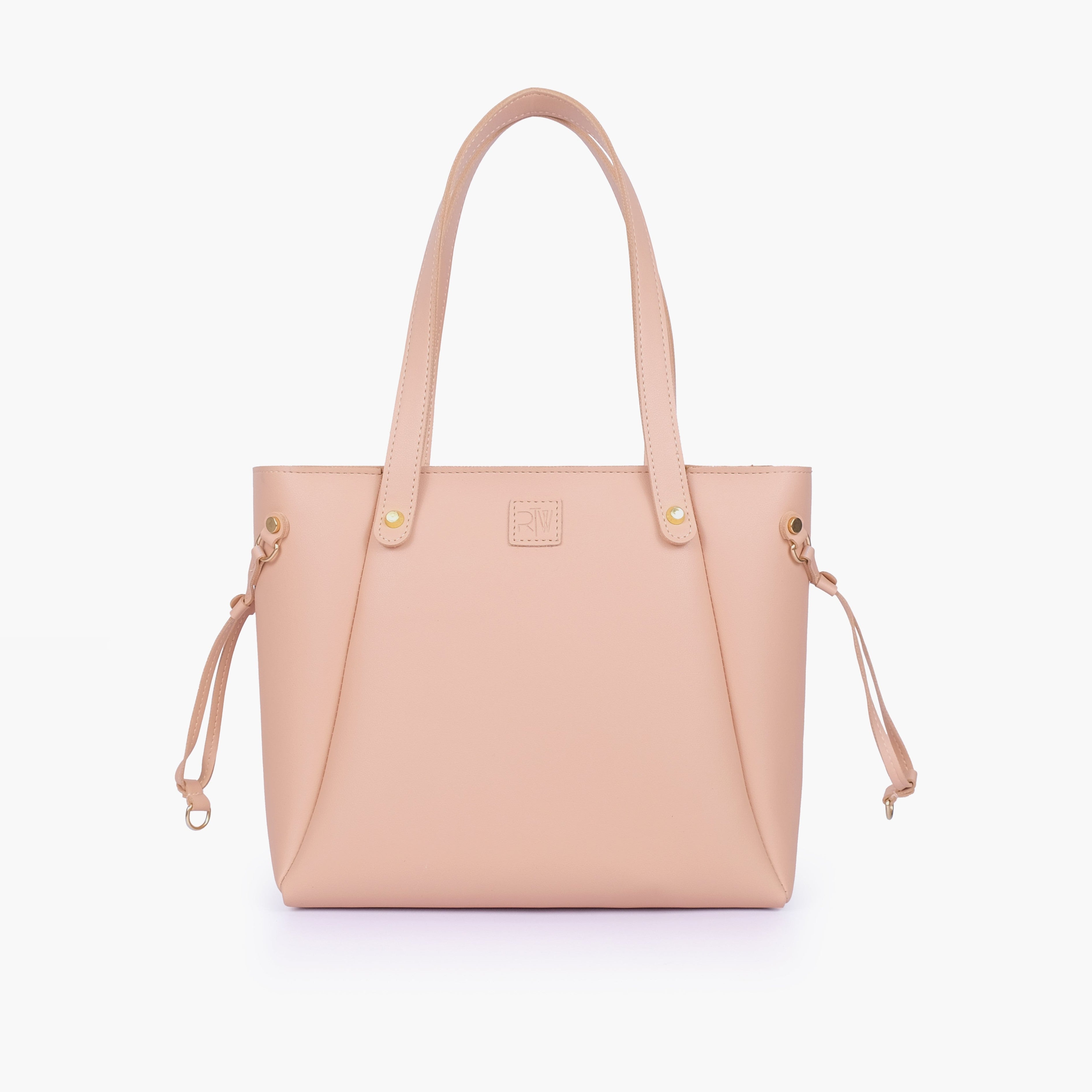 Peach minimalist tote