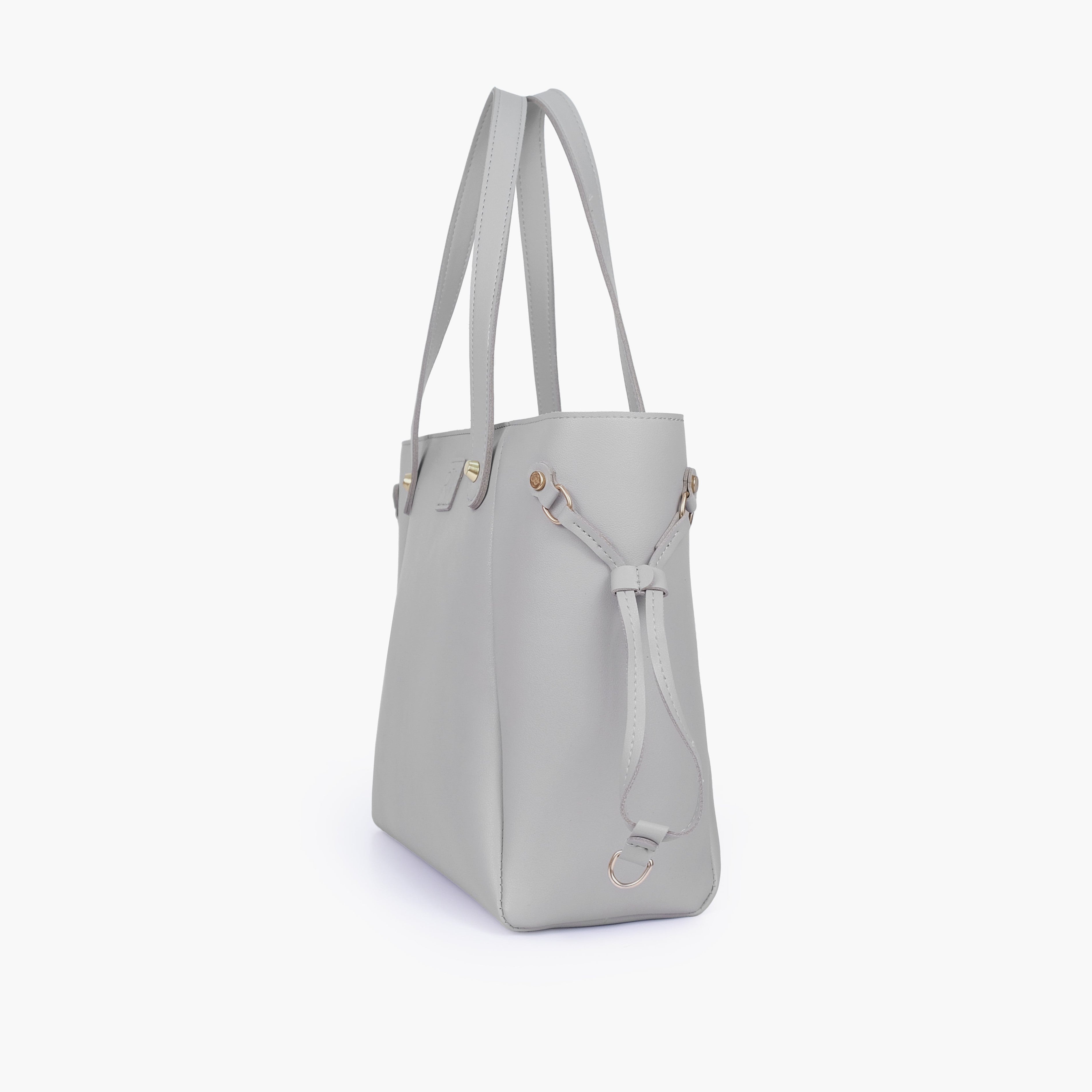 Grey minimalist tote