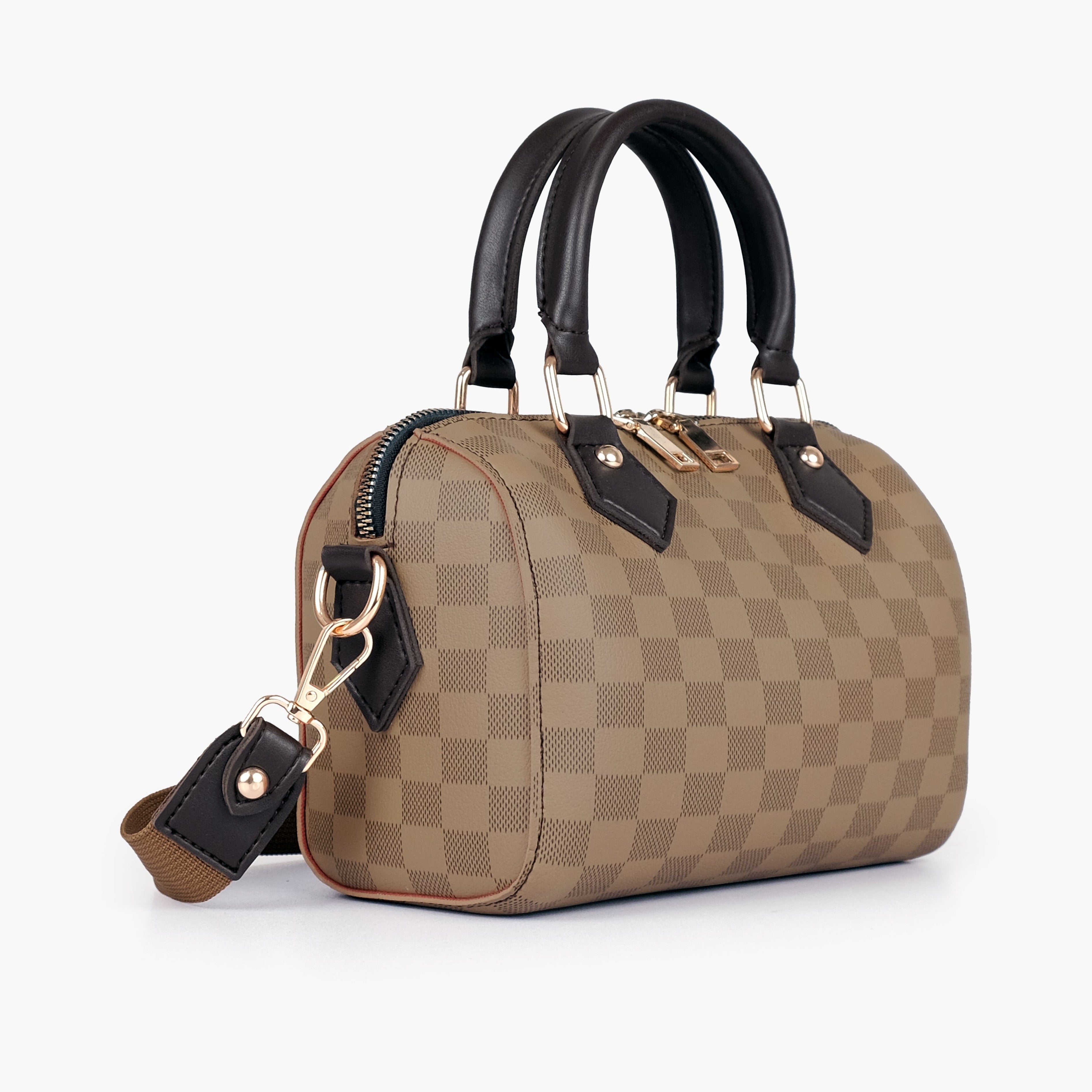 Brown nano duffle bag
