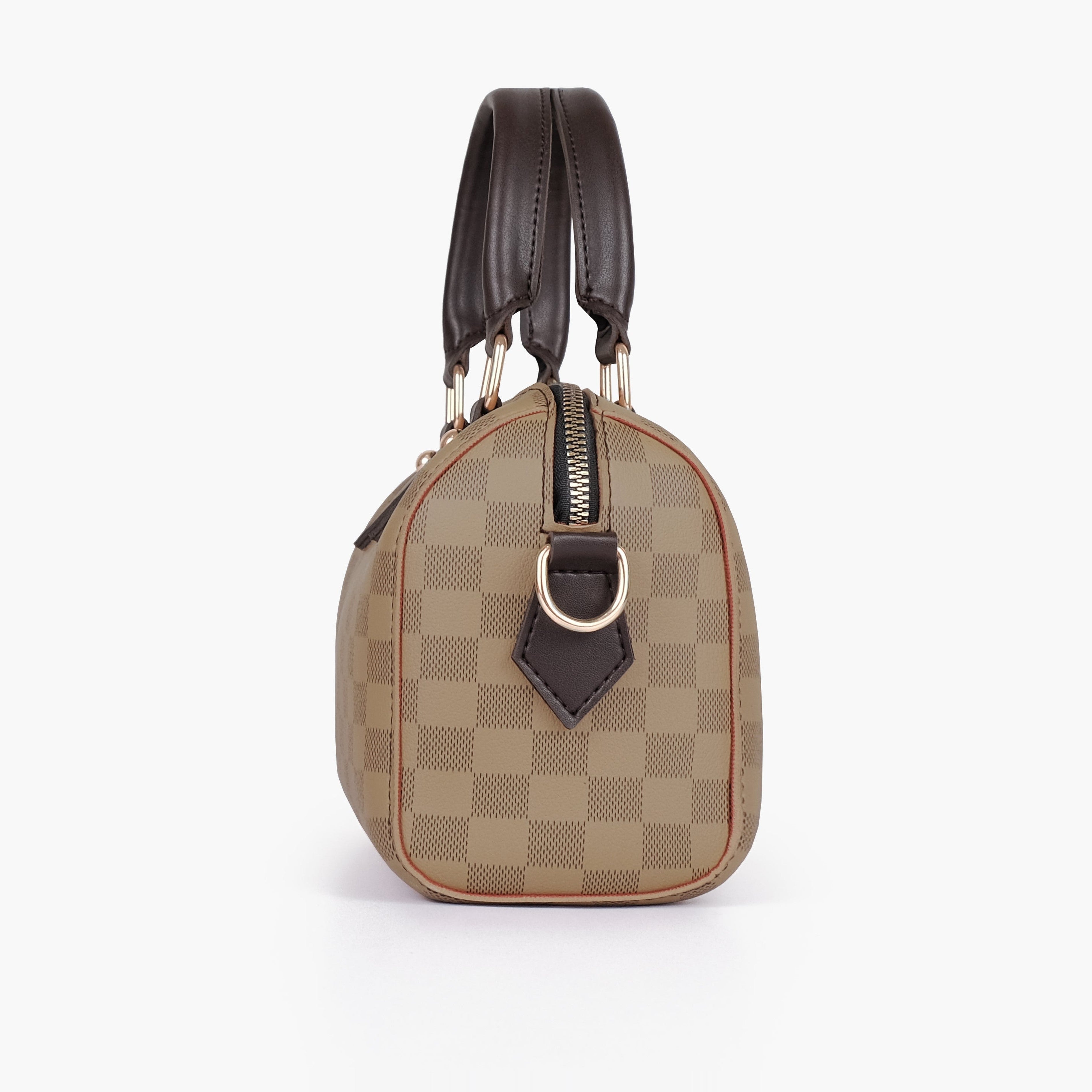 Brown nano duffle bag
