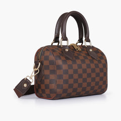Dark brown nano duffle bag
