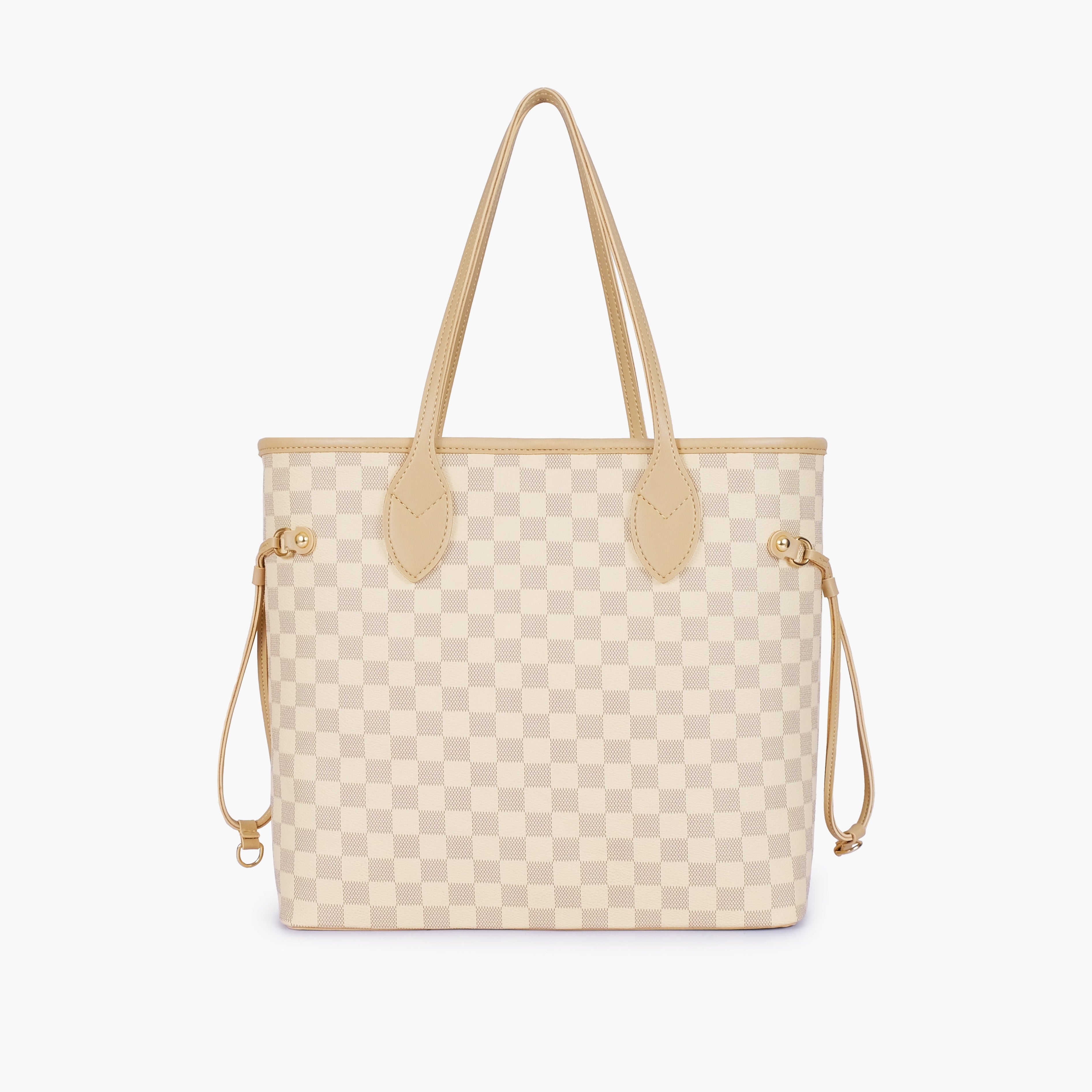 Off-white checkered neverfull tote bag