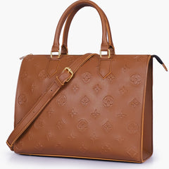 Brown on-the-go handbag