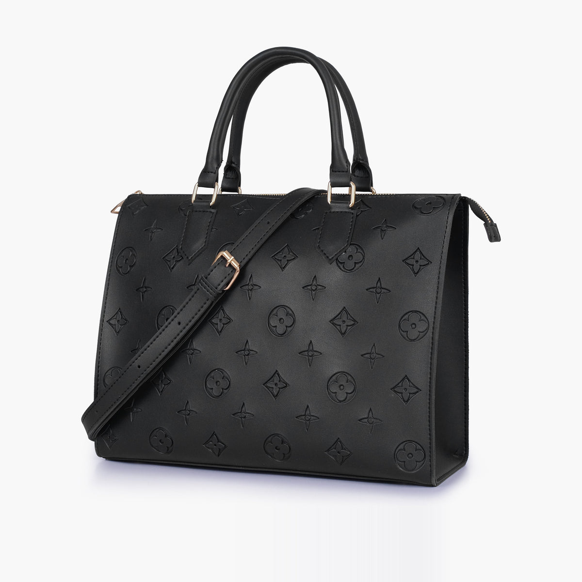 Black on-the-go handbag