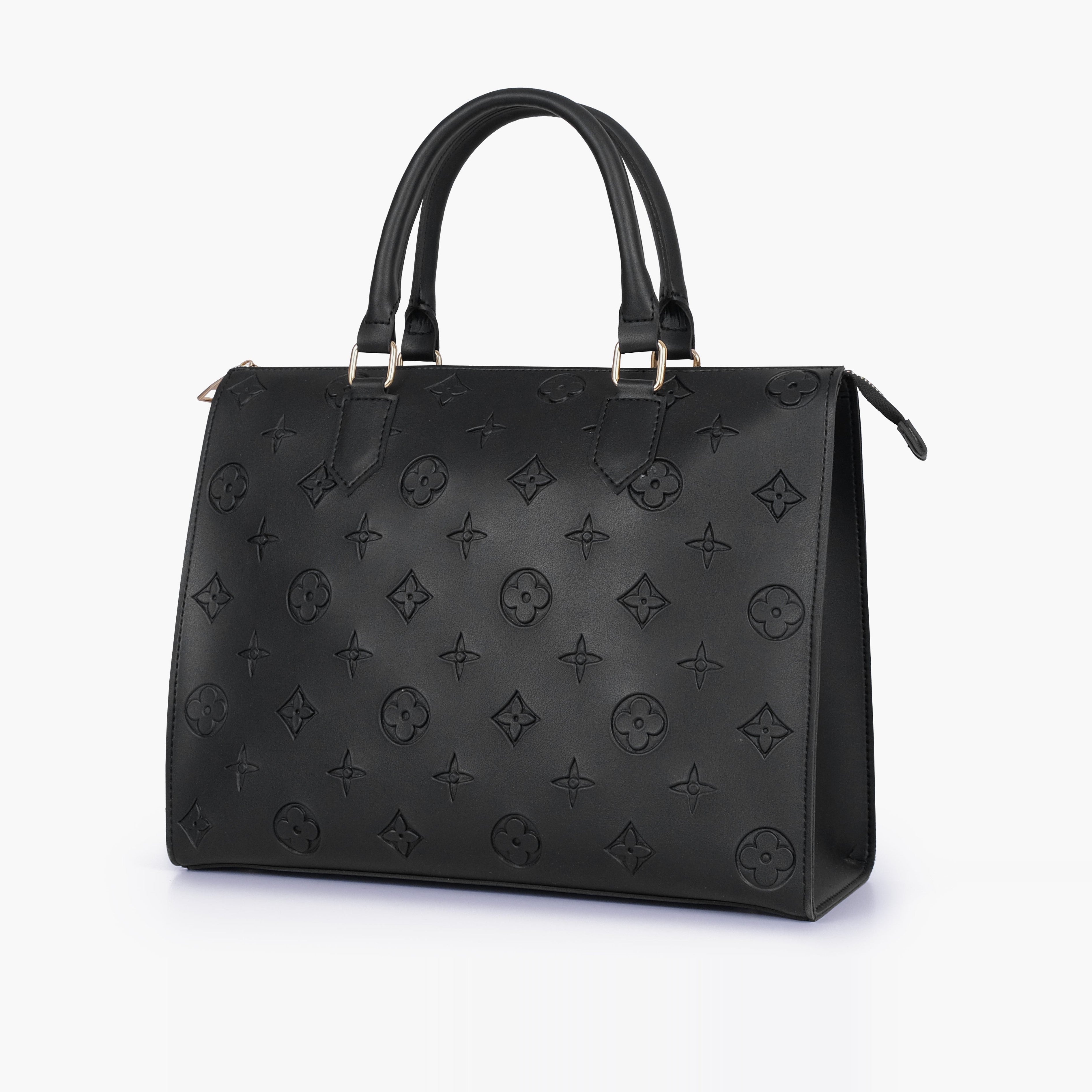 Black on-the-go handbag