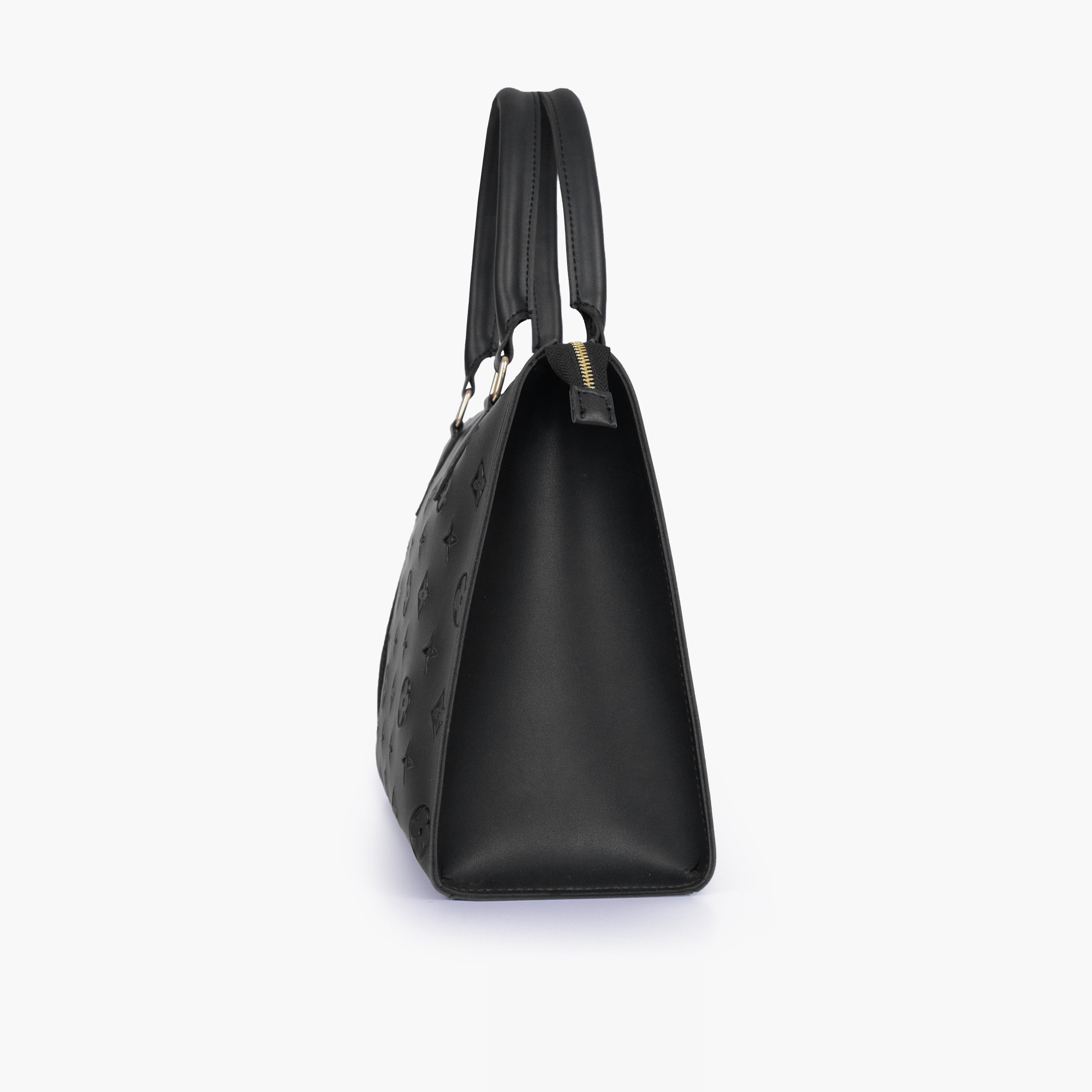Black on-the-go handbag