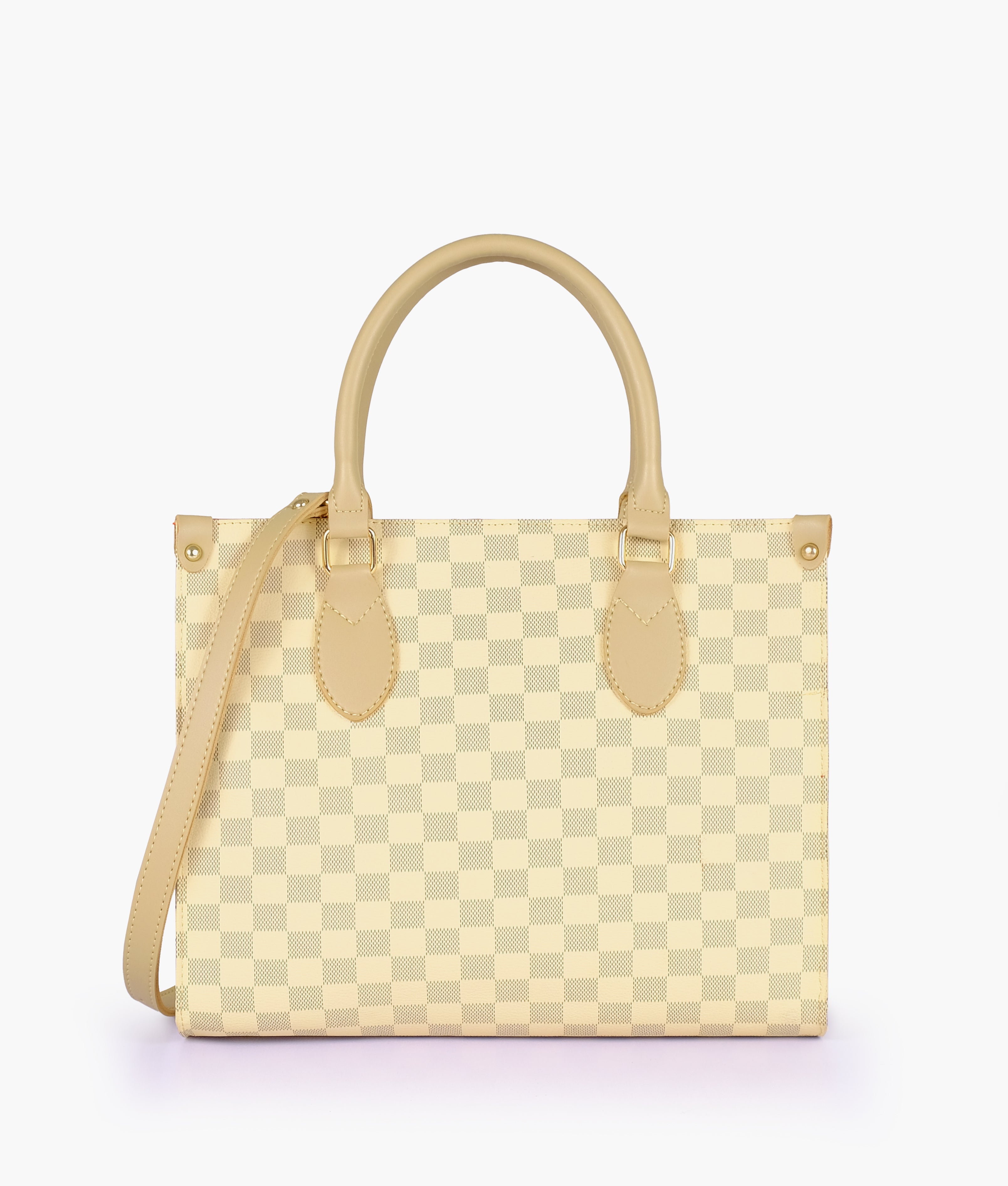 Off-white checkered everywear handbag