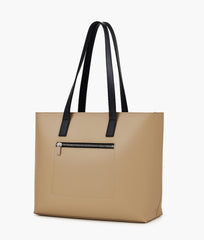 Off-white long handle tote bag