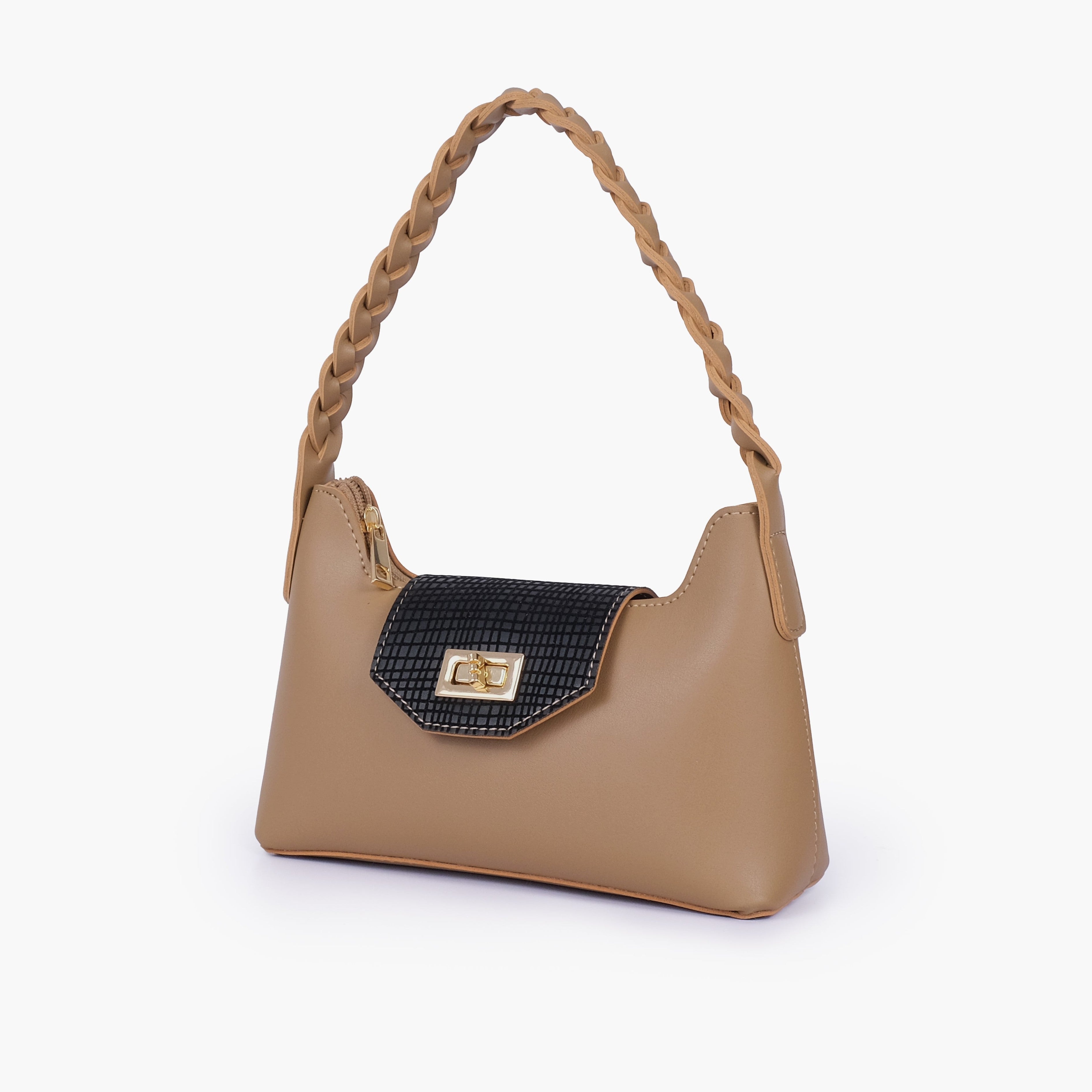 Coffee purse with braided strap