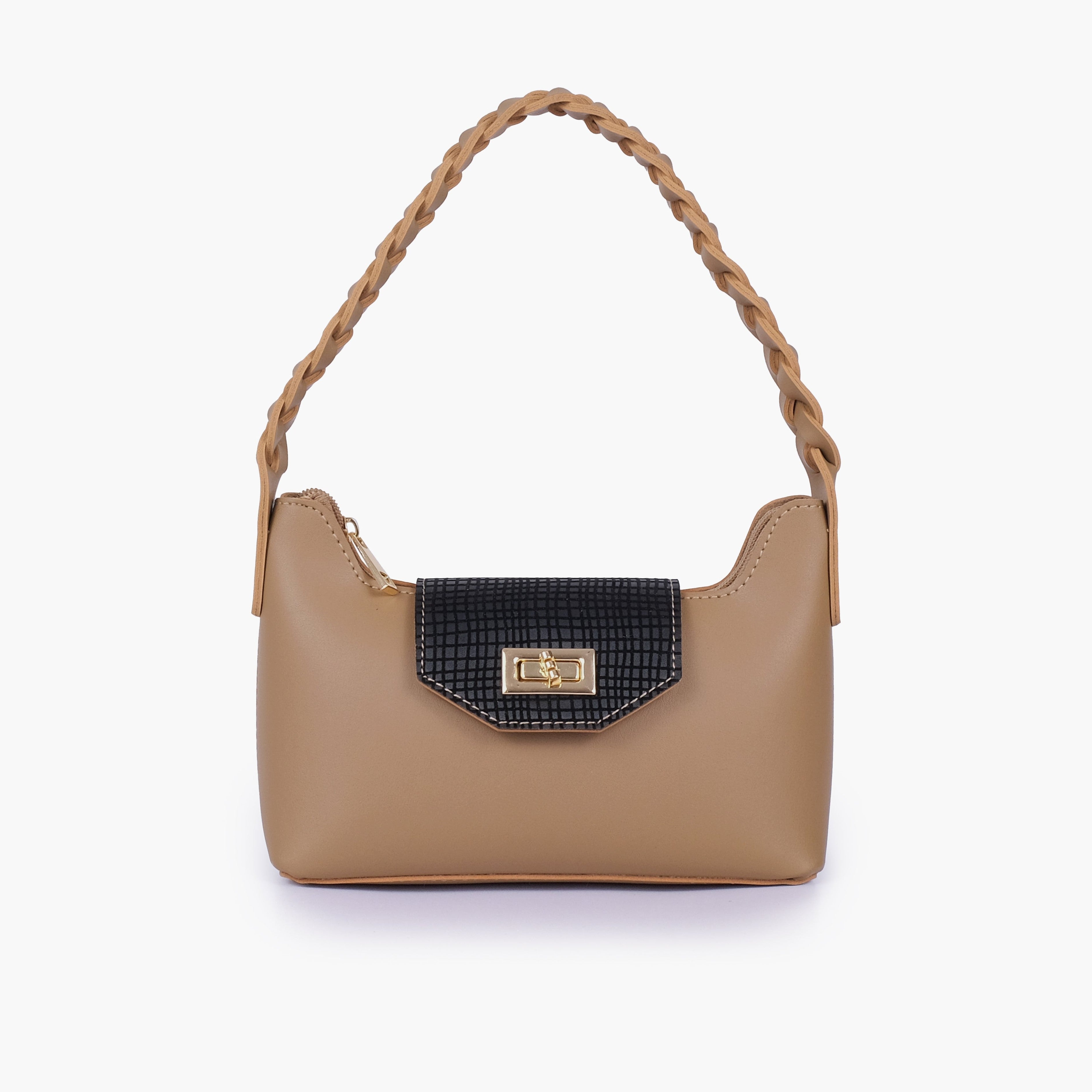 Coffee purse with braided strap