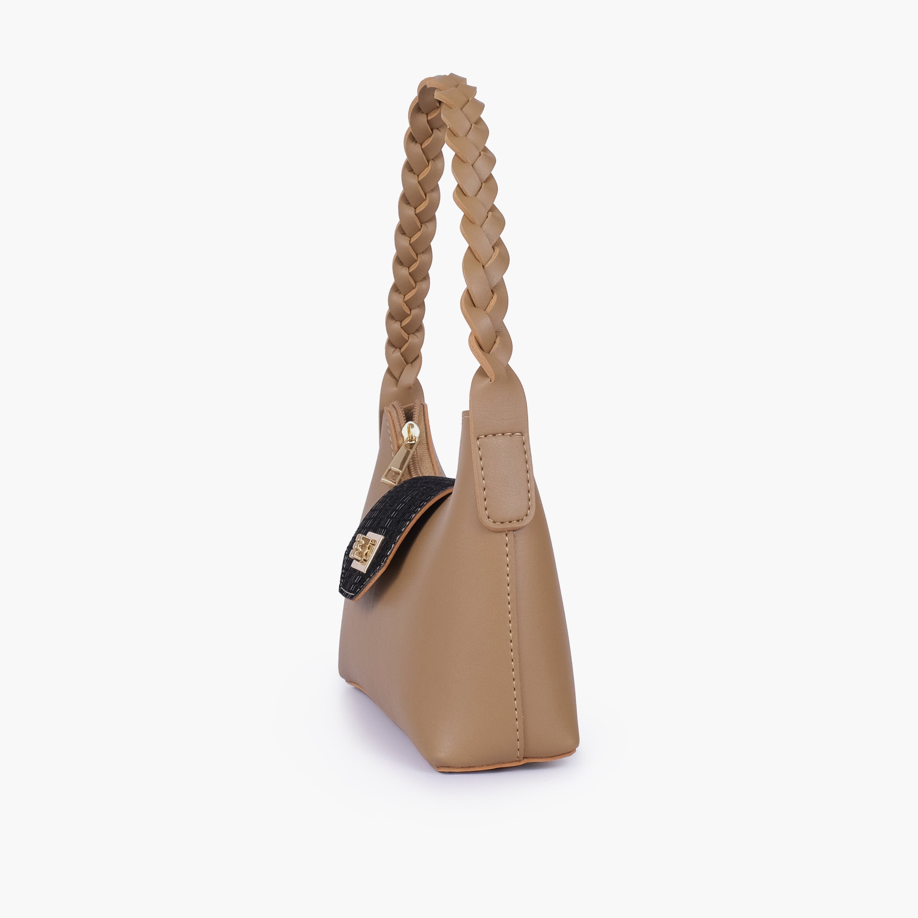 Coffee purse with braided strap