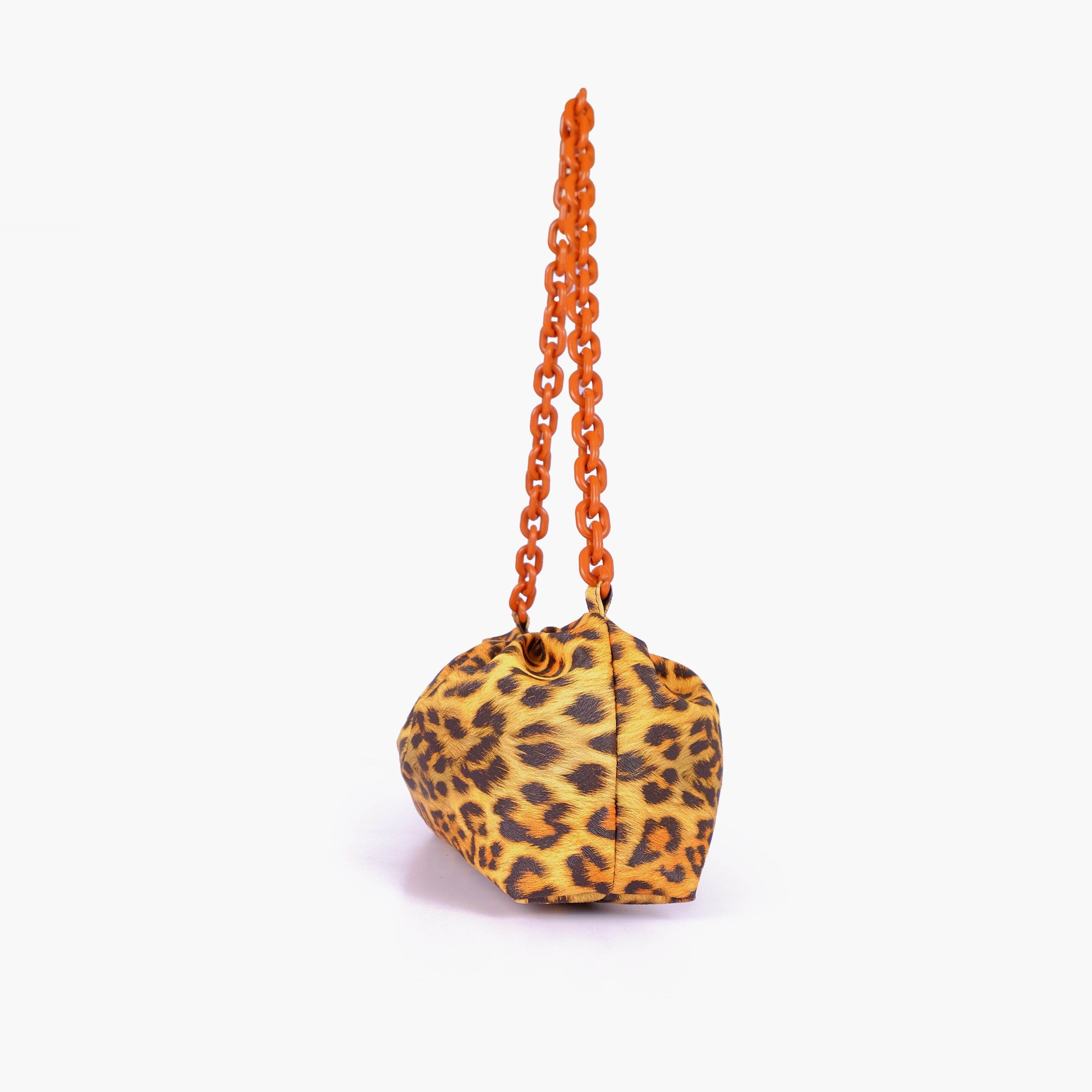 Mustard leopard print cloud bag