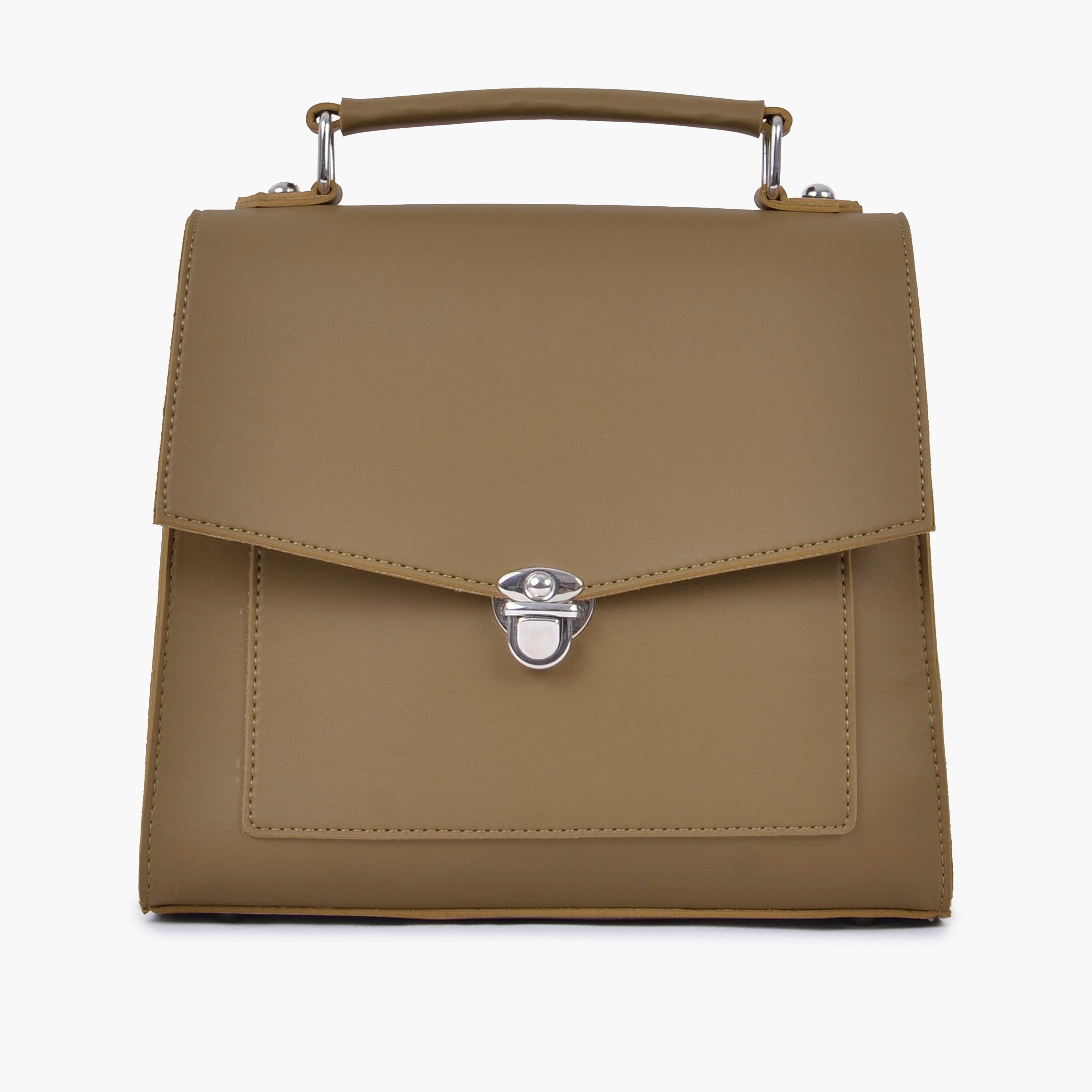 Coffee push-lock messenger bag
