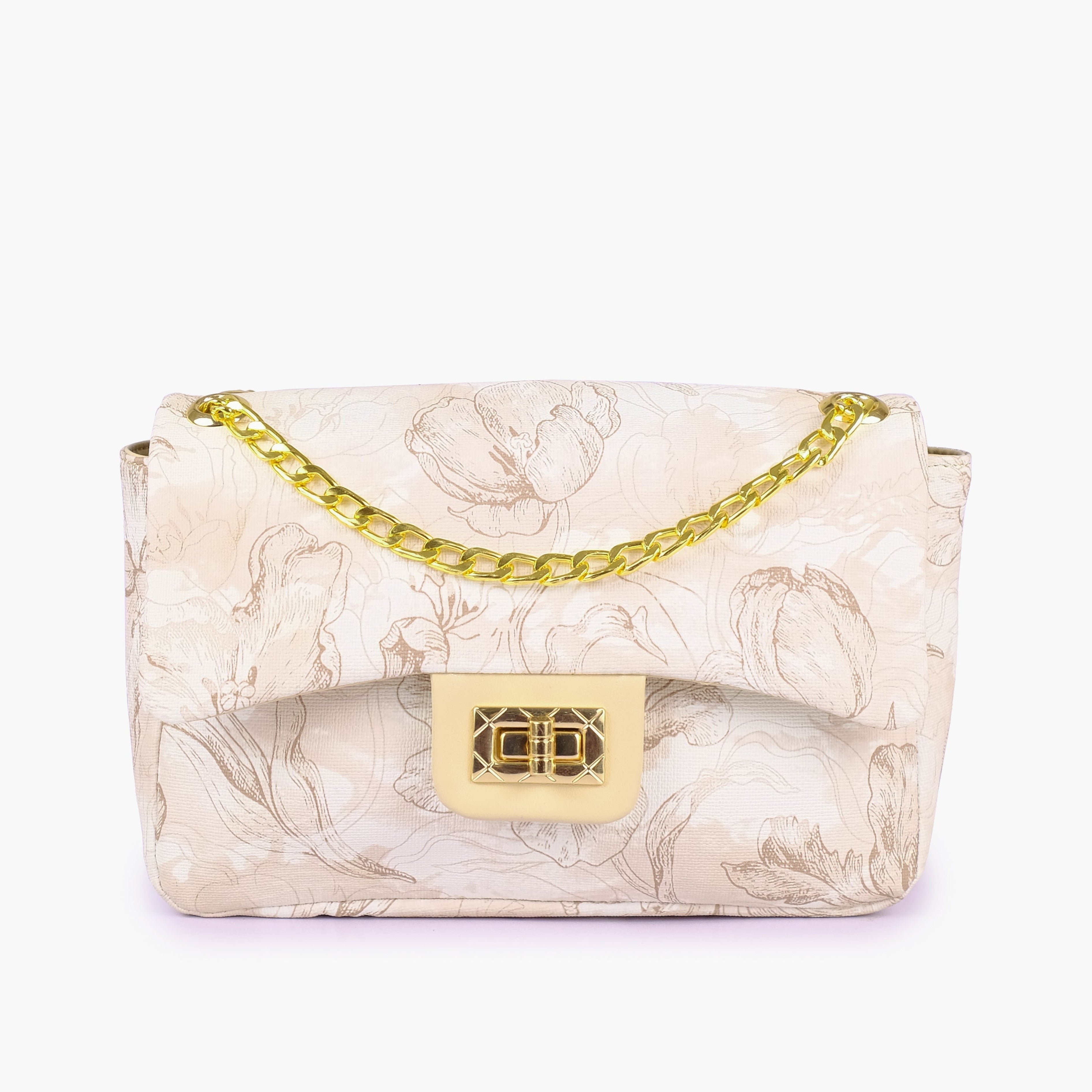 Off-white printed mini bag with chain