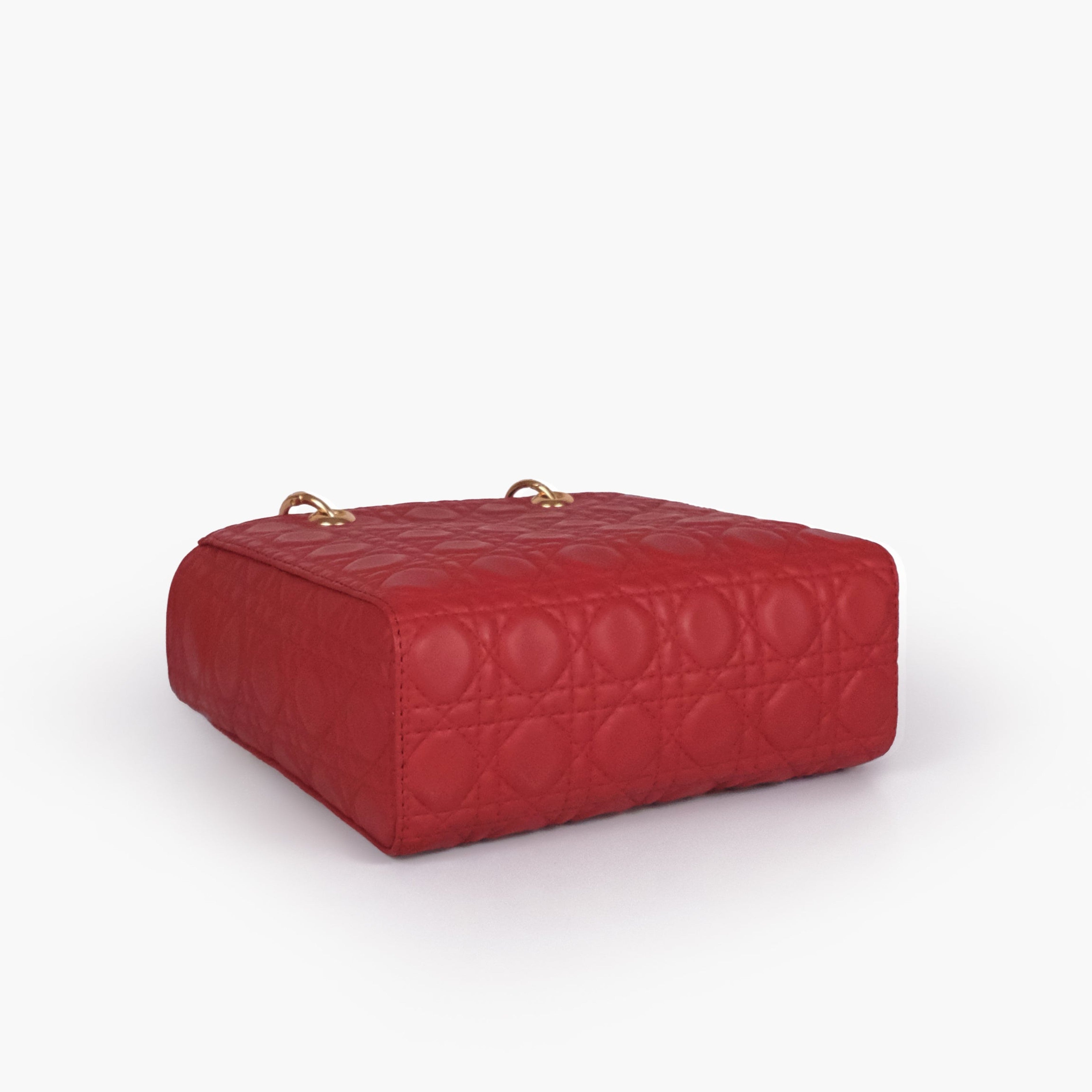 Maroon quilted mini tote bag