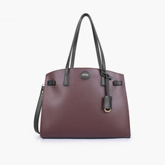Dark brown with black robinson satchel bag