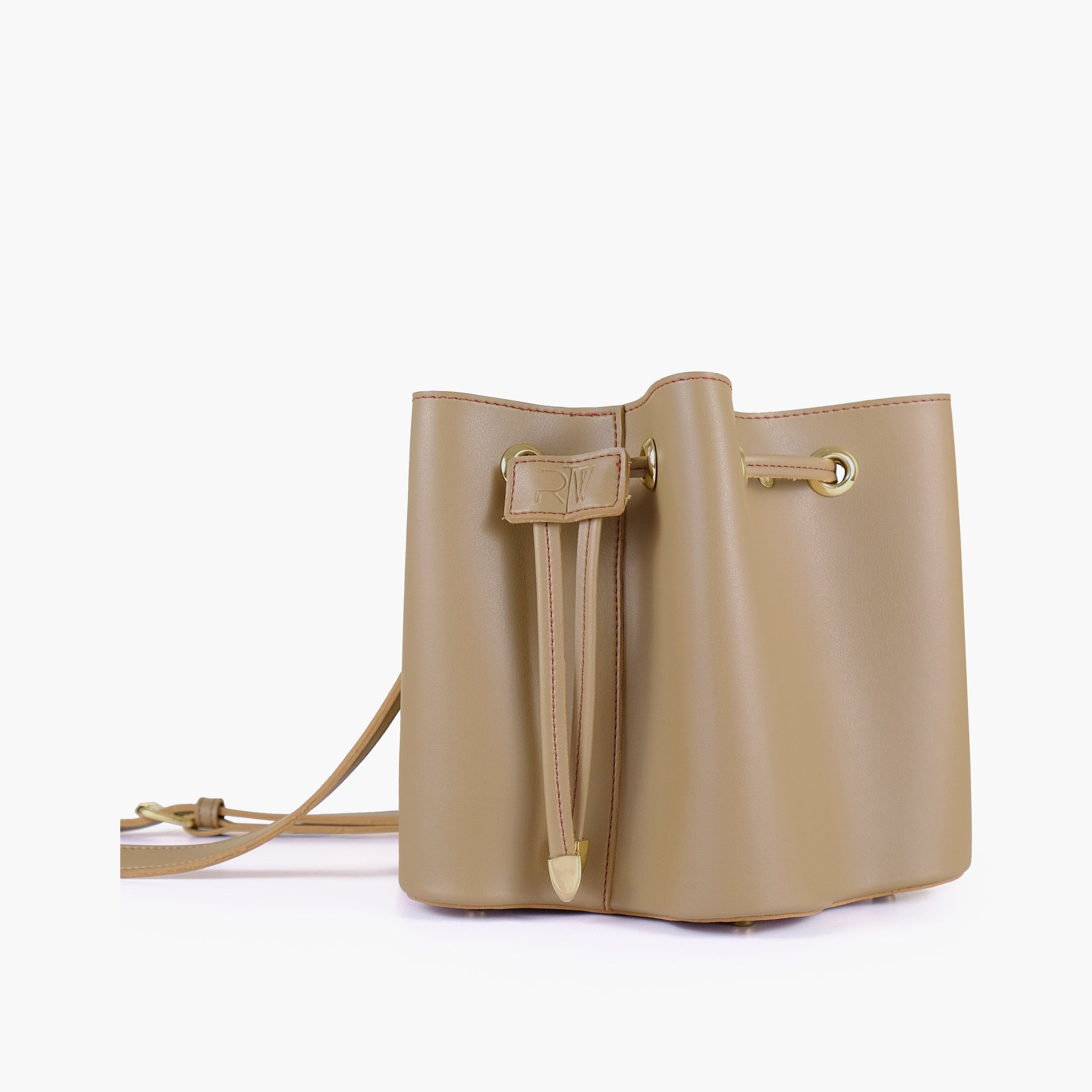 Coffee star drawstring bucket bag