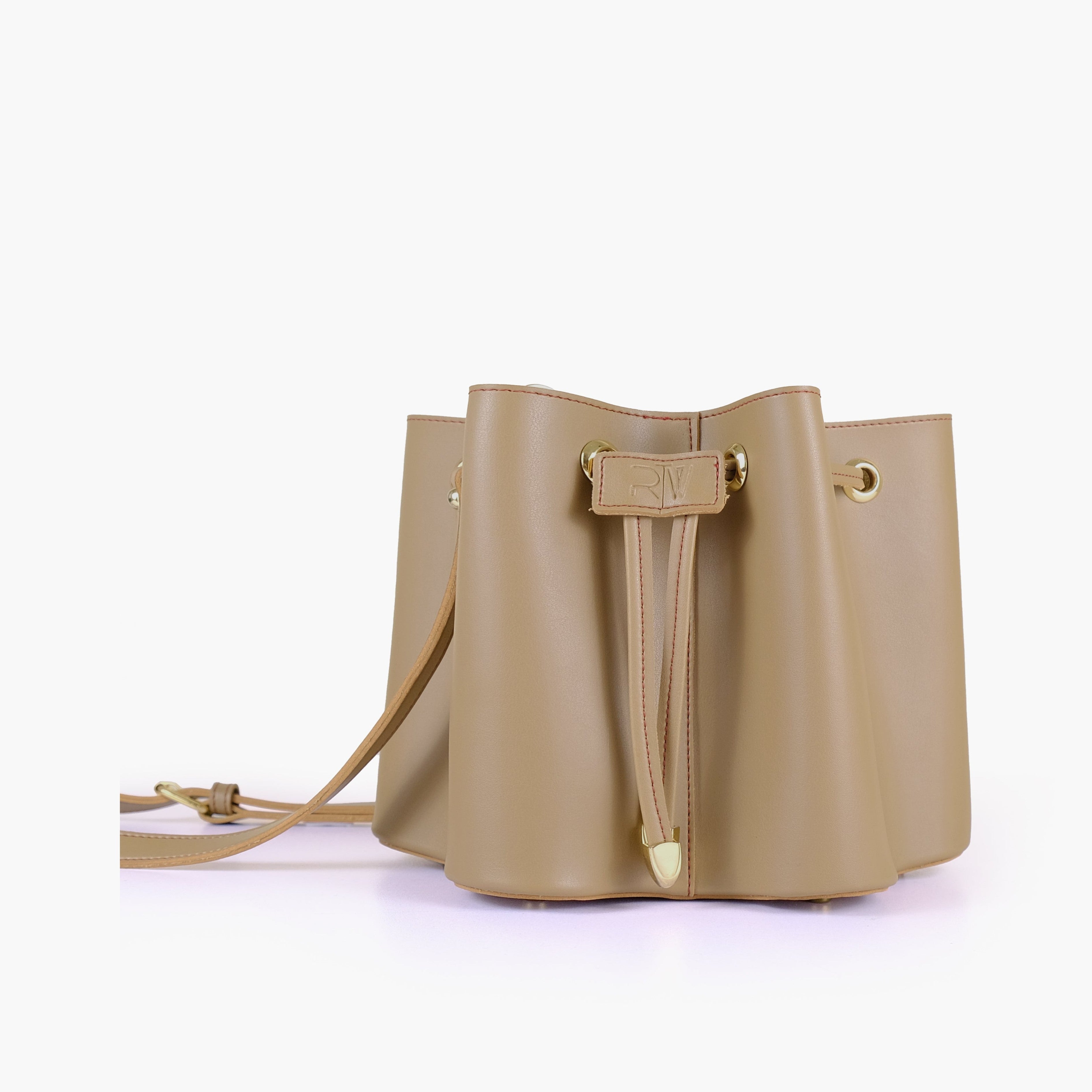 Coffee star drawstring bucket bag