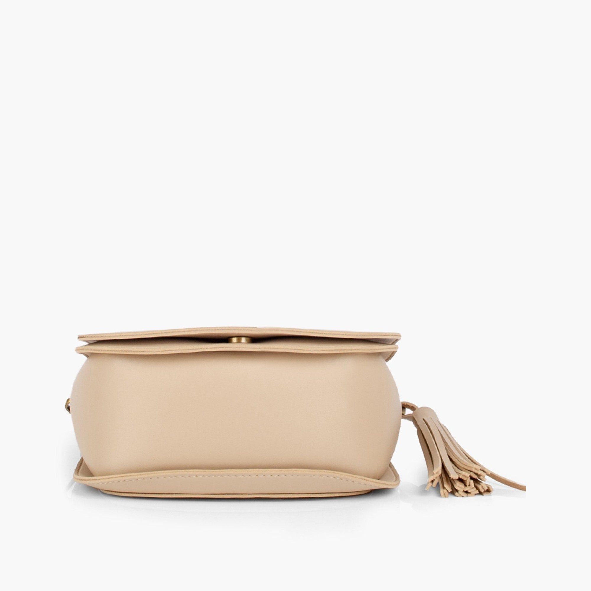 Off-white foldover saddle bag