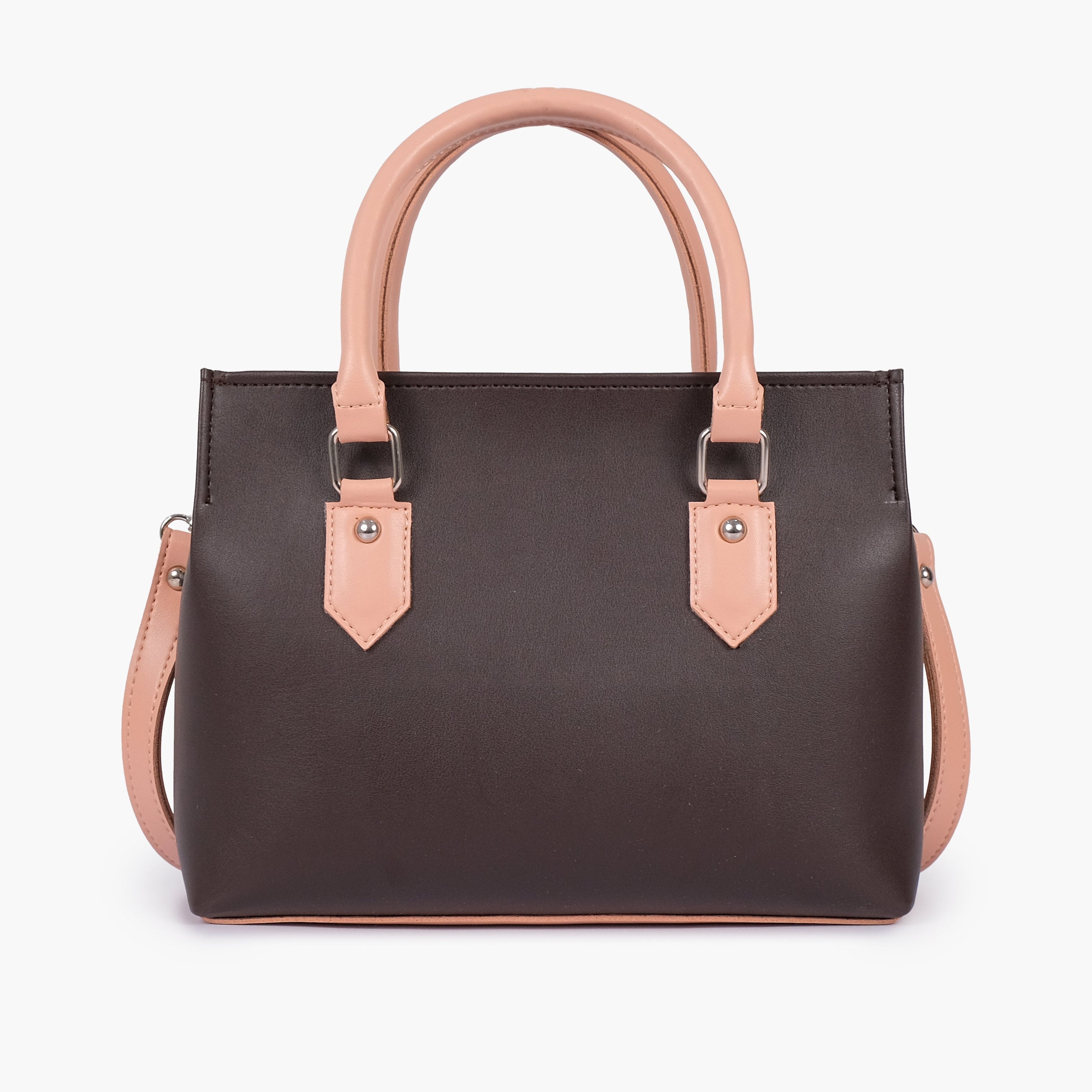 Dark brown small satchel bag