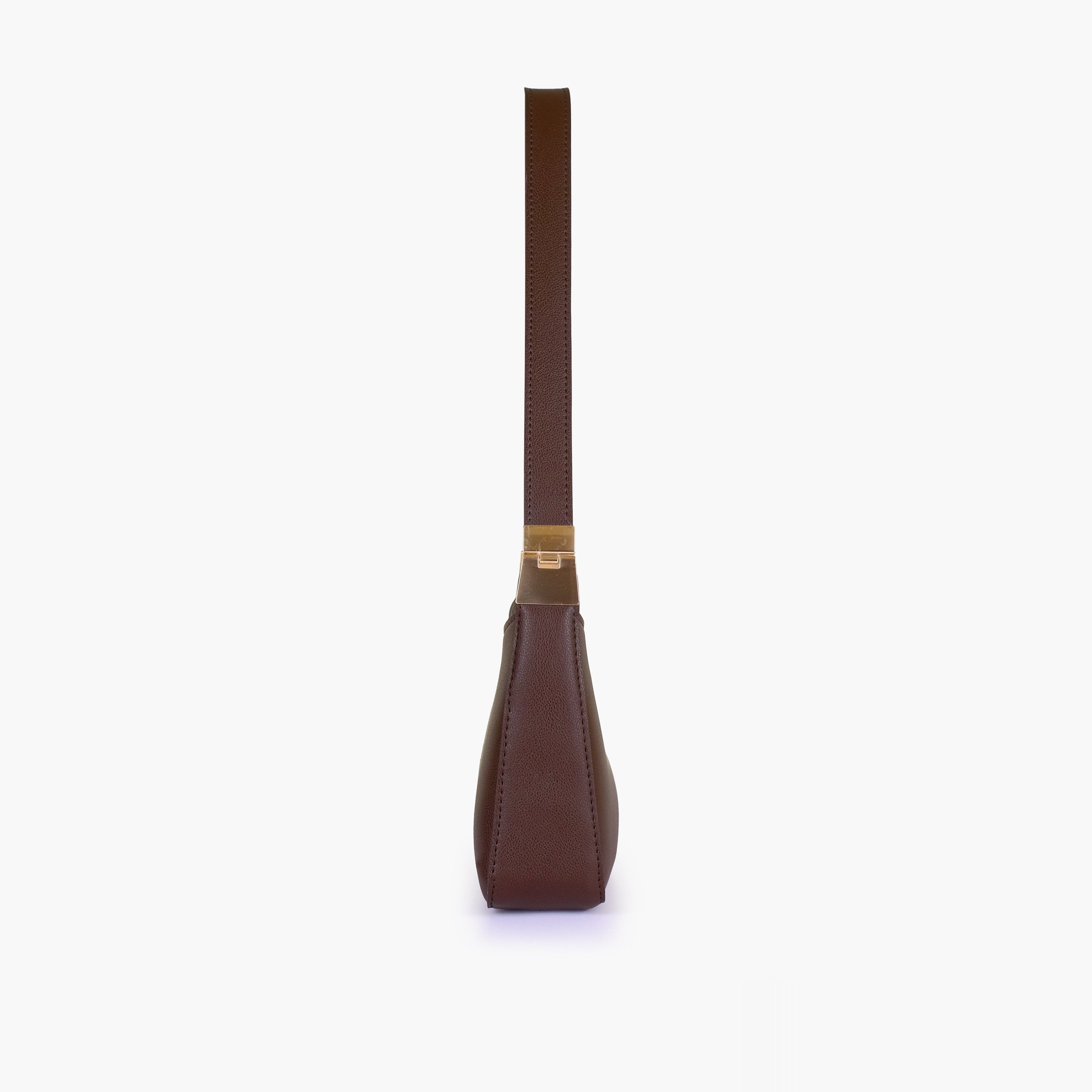 Dark brown small shoulder bag